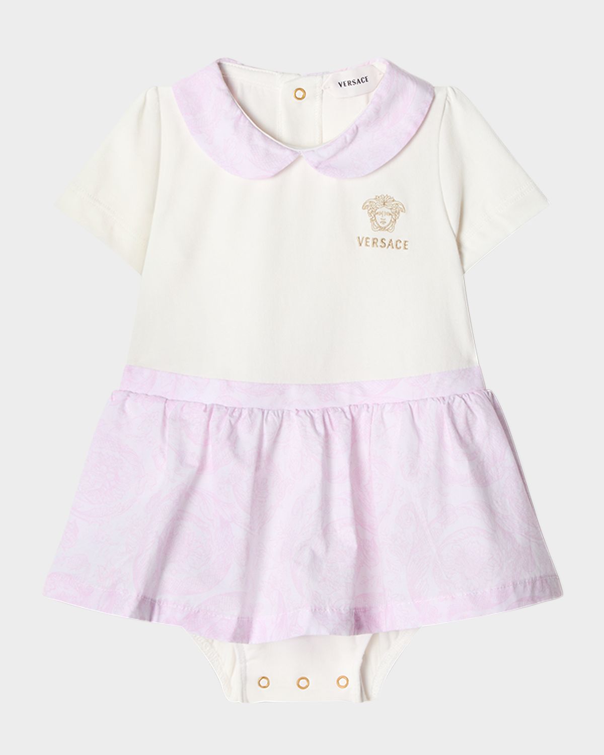 Versace Girl 's Printed Stretch Cotton Jersey T-Shirt Dress, Size 6M-18M | Thumbnail 4