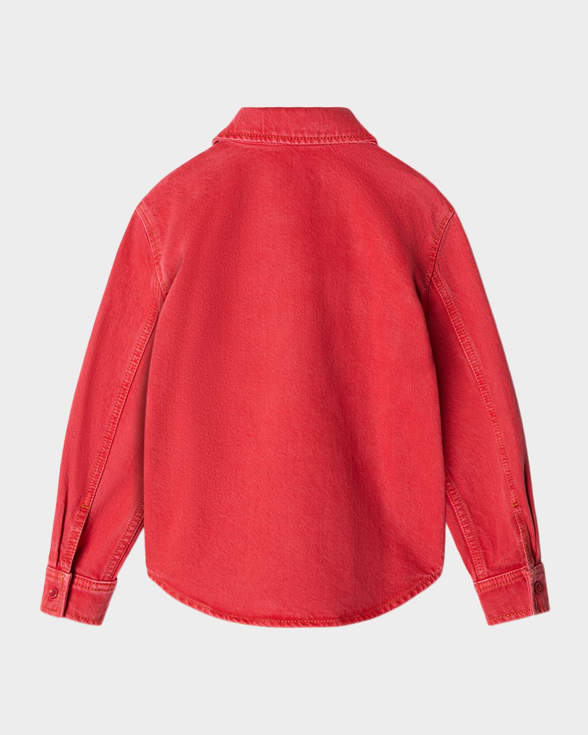 Versace Girl 's Button Denim Shirt, Size 4-14 | Thumbnail 2