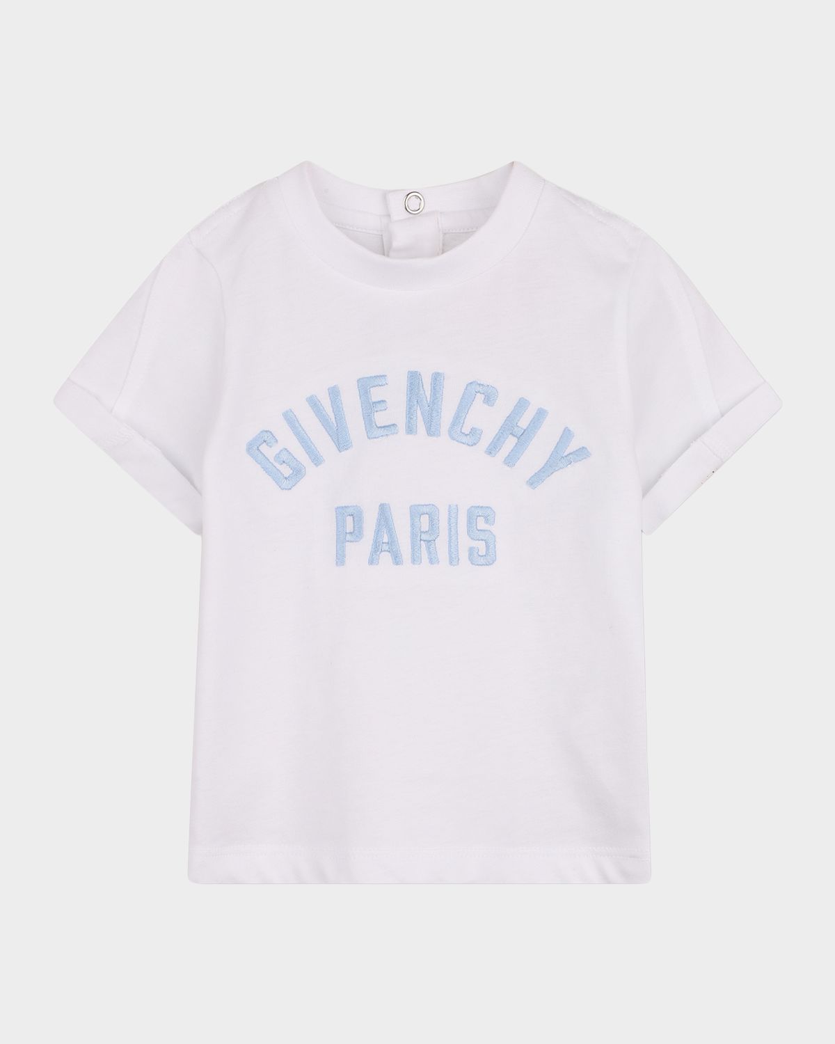 Givenchy Boy 's Crewneck Logo-Embroidered Cotton Tee, Size 12M-18M