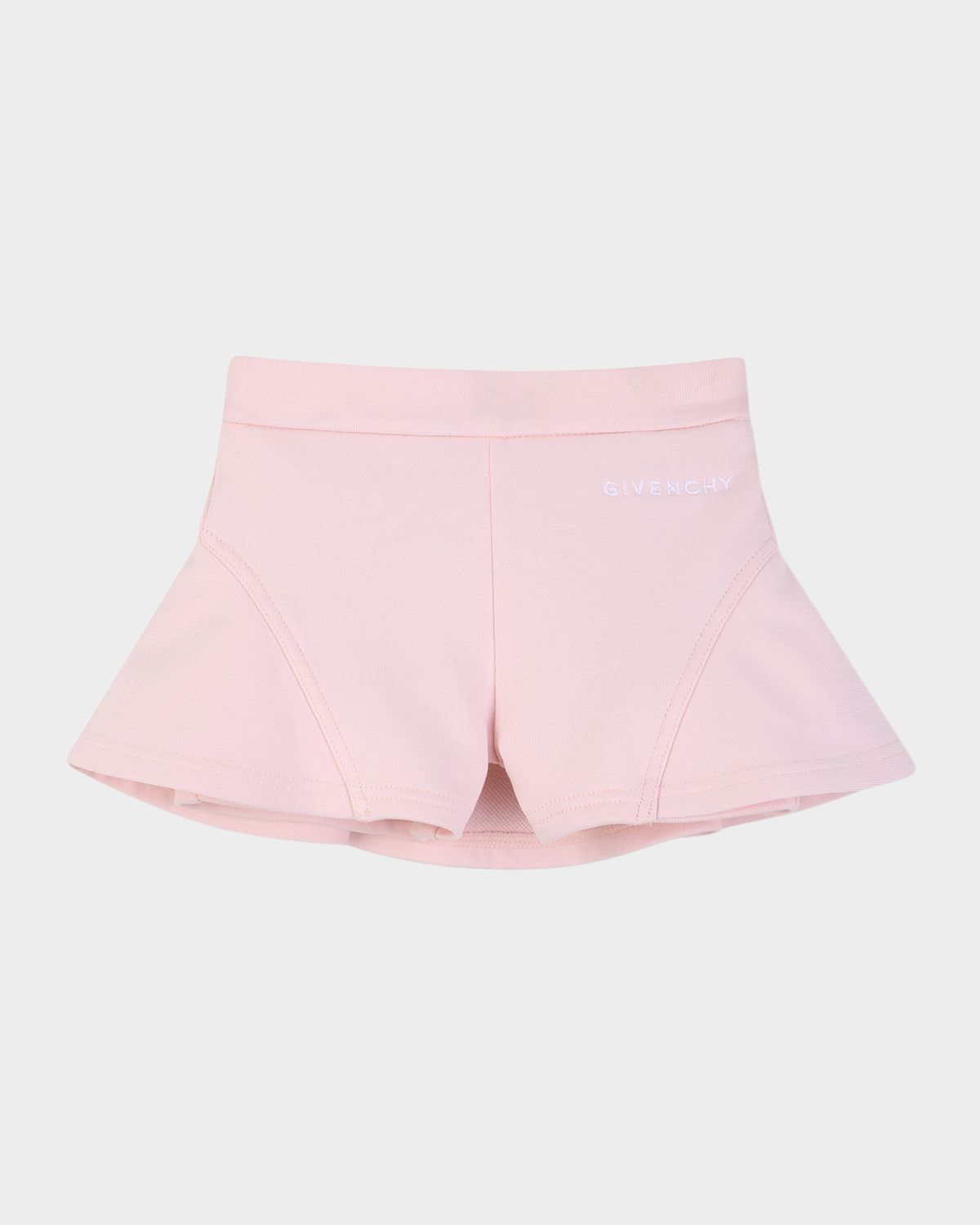 Givenchy Girl 's Logo Cotton Knit Shorts, Size 2-