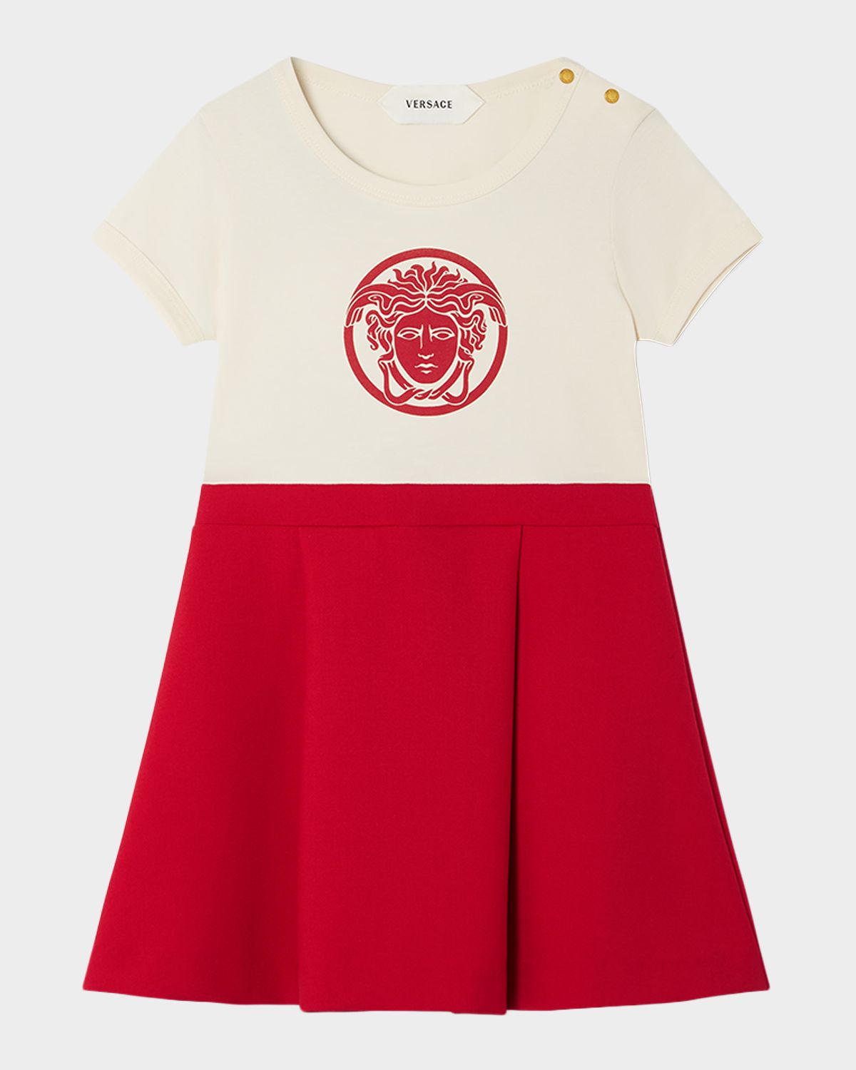 Versace Girl 's Medusa Milano-Stretch T-Shirt Dress, Size 1M-3