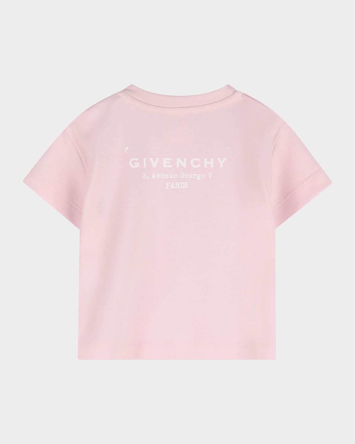 Givenchy Girl 's Crewneck Logo-Print Cotton Tee, Size 12M-18M