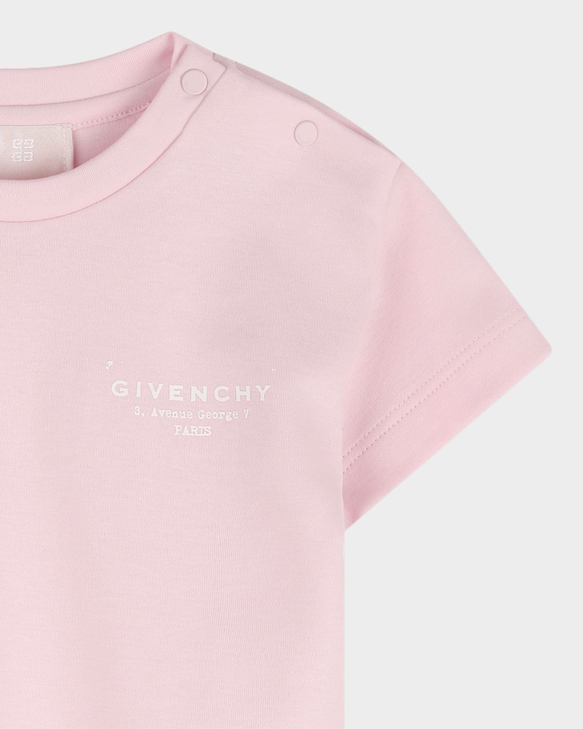 Givenchy Girl 's Crewneck Logo-Print Cotton Tee, Size 12M-18M | Thumbnail 2