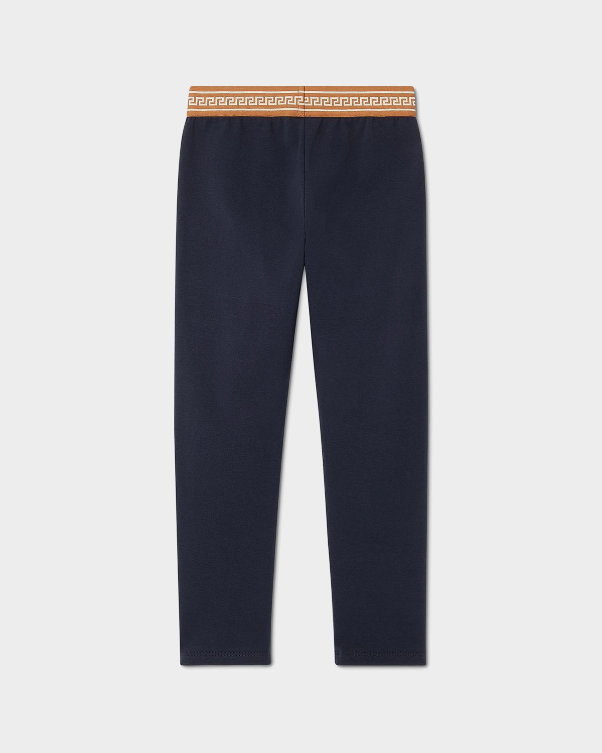 Versace Girl 's Embroidered-Logo Stretch Cotton Leggings, Size 4-14 | Thumbnail 7 Versace Girl 's Embroidered-Logo Stretch Cotton Leggings, Size 4-14 | Thumbnail 7