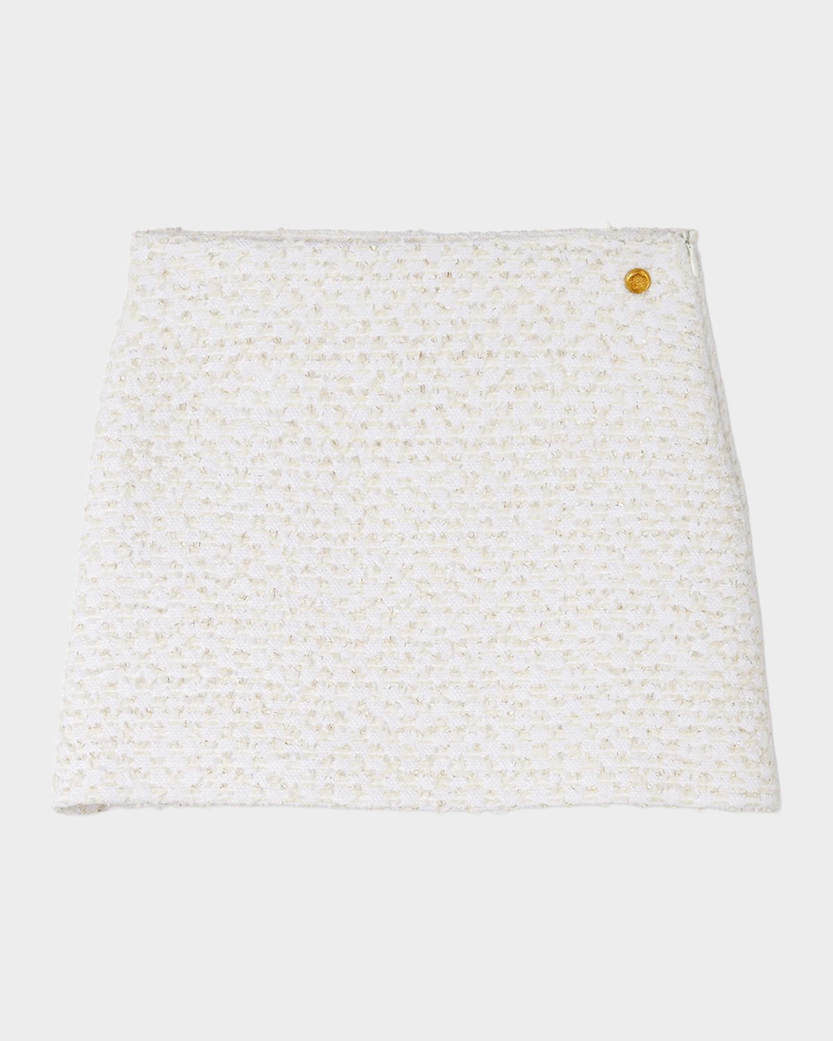 Versace Girl 's Lurex Tweed Mini Skirt, Size 4-14 | Thumbnail 4