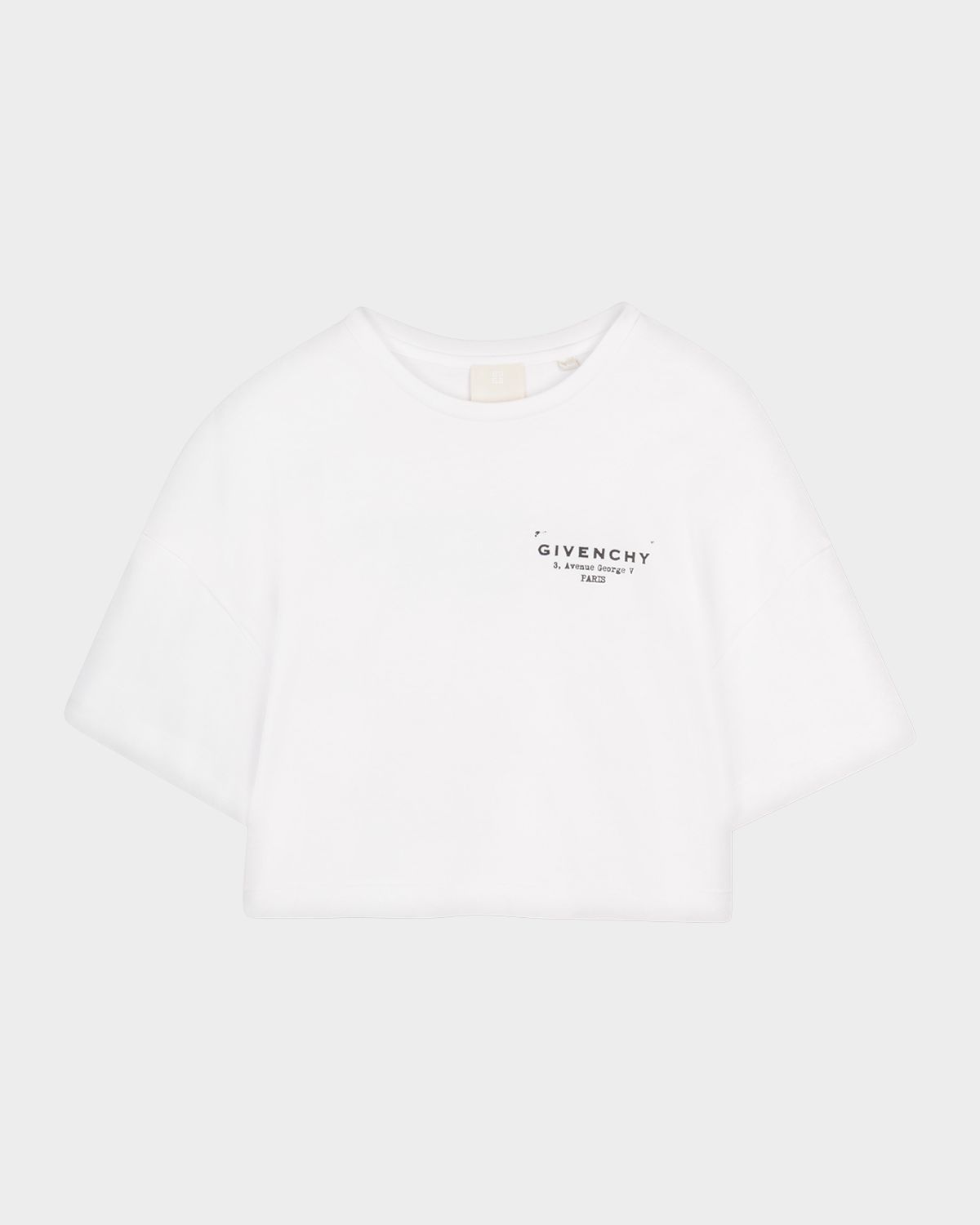 Givenchy Girl 's Crewneck Logo-Print Cotton T-Shirt, Size 4-6