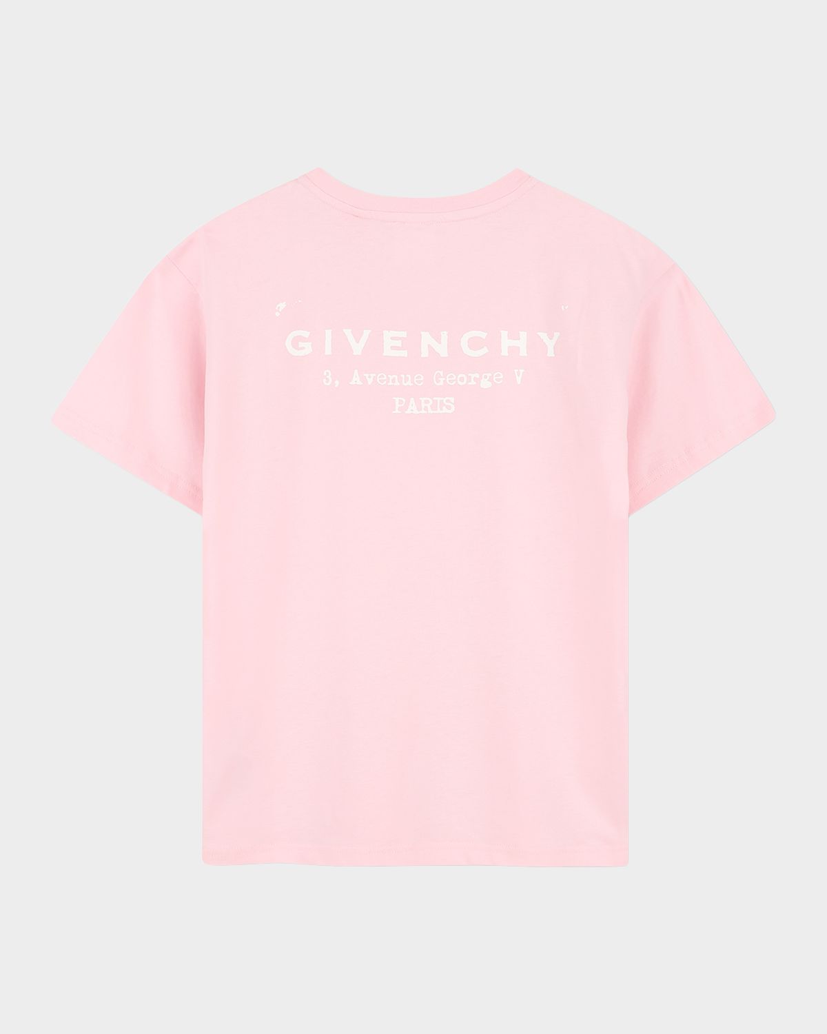 Givenchy Girl 's Crewneck Logo-Print Cotton Tee, Size 8-