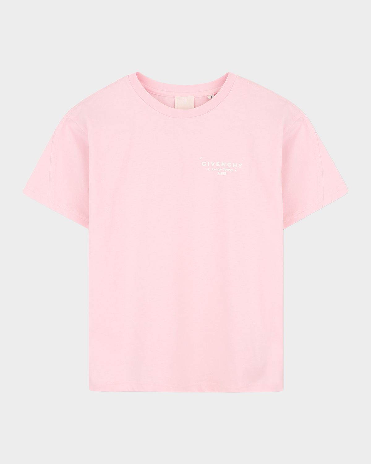 Givenchy Girl 's Crewneck Logo-Print Cotton Tee, Size 8-
