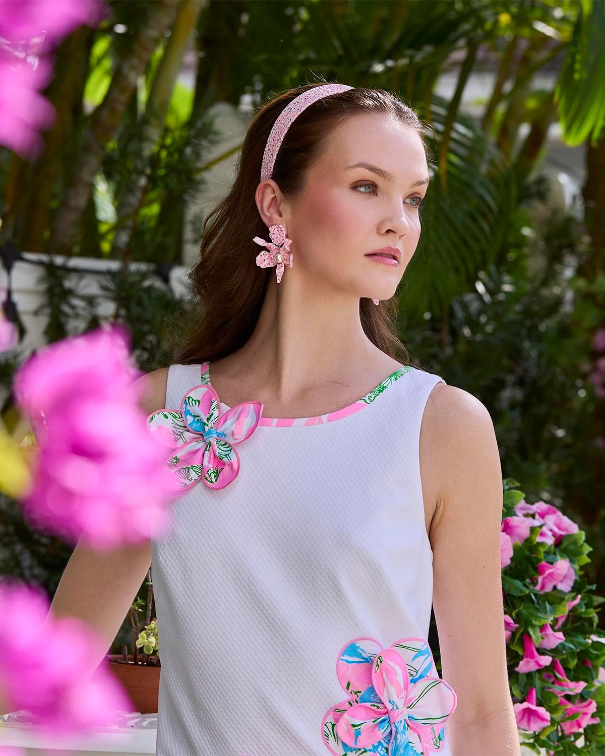 Lele Sadoughi Small Pearly Lily Earrings