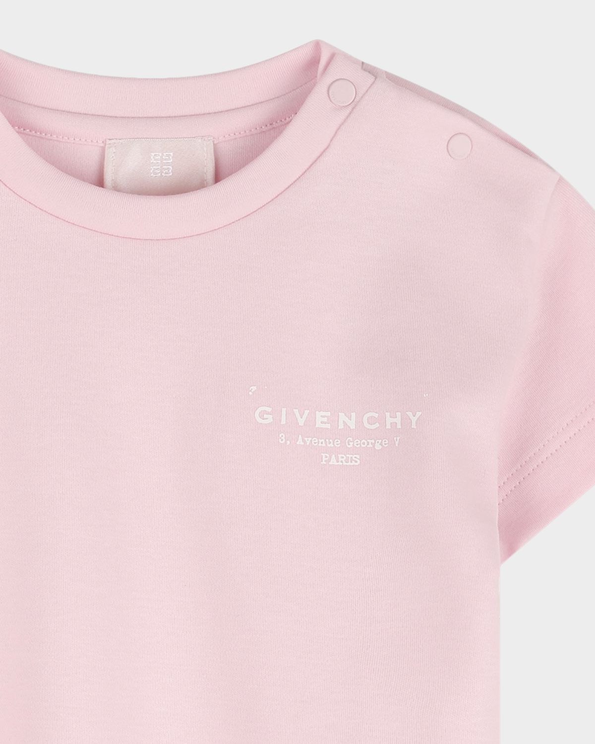 Givenchy Girl 's Crewneck Logo-Print Cotton Tee, Size -3 | Thumbnail 2