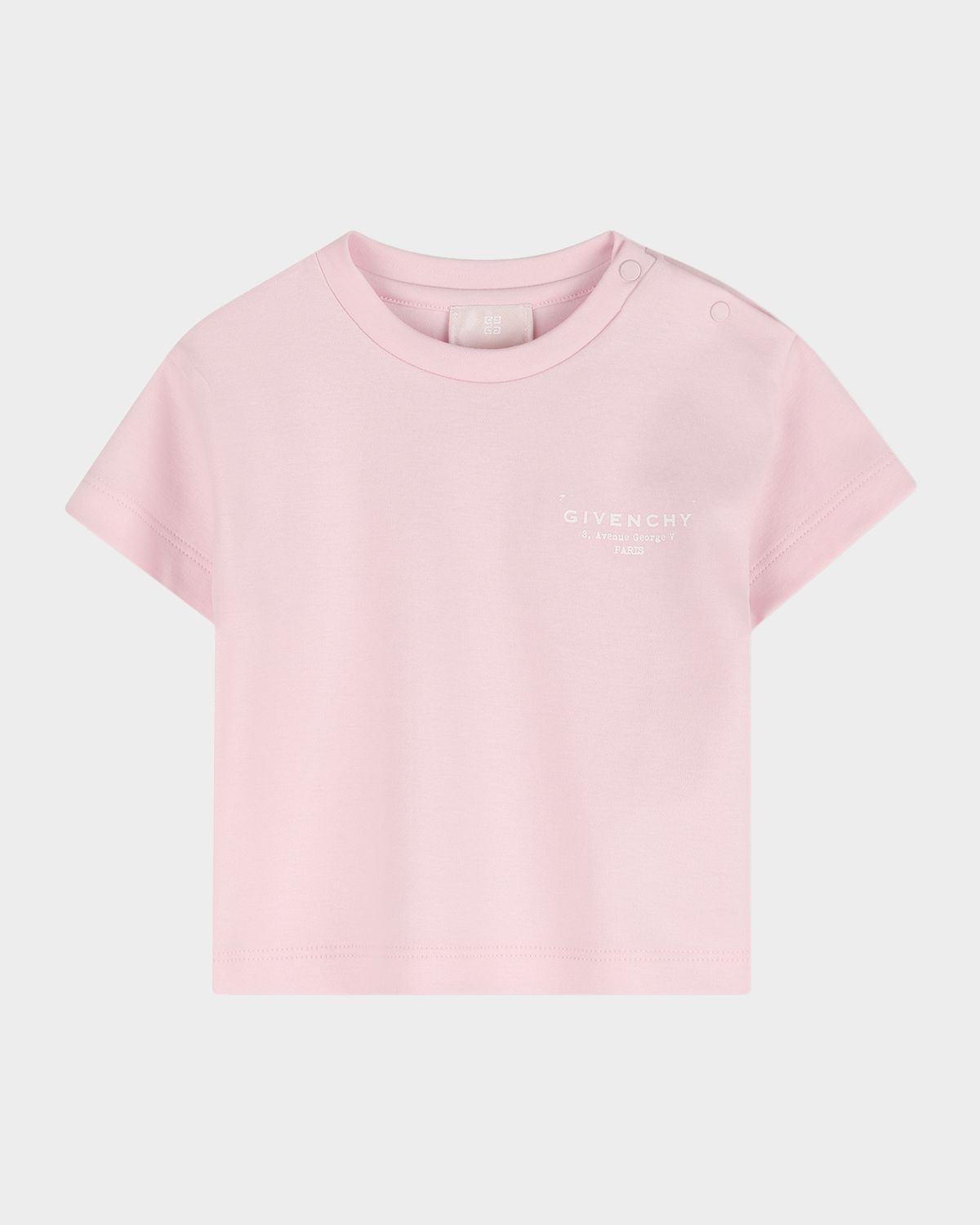 Givenchy Girl 's Crewneck Logo-Print Cotton Tee, Size -3