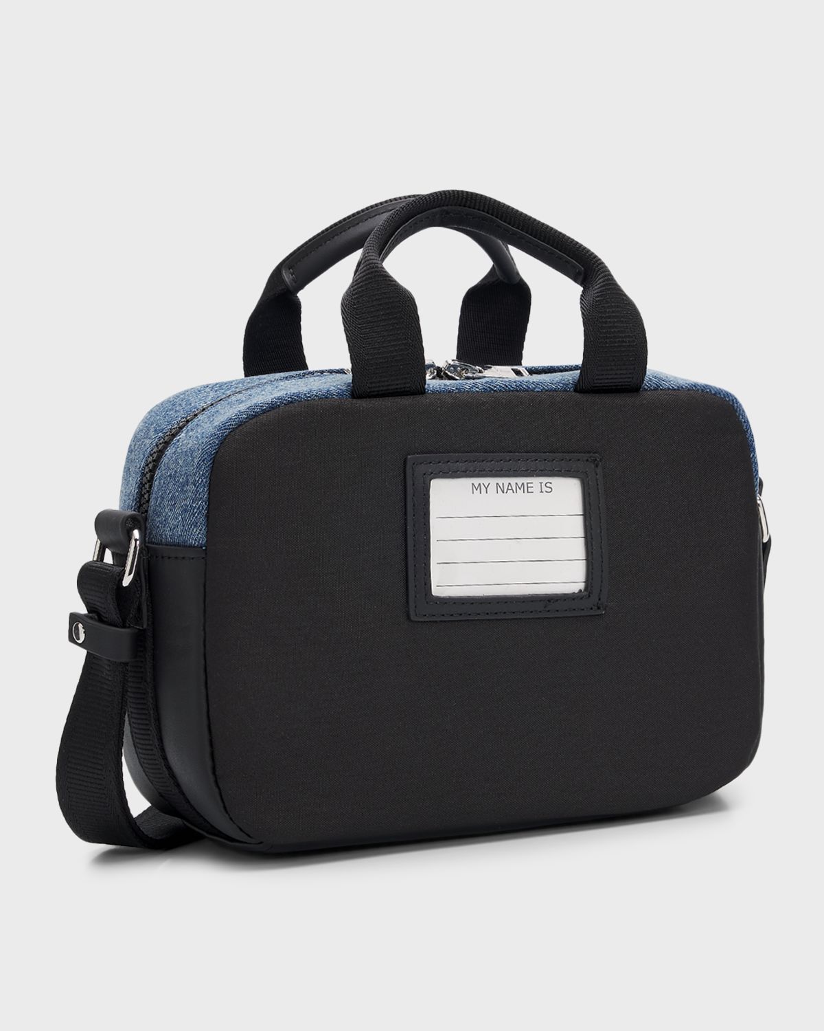 Givenchy Girl 's Logo-Embroidered Denim Crossbody Bag | Thumbnail 2