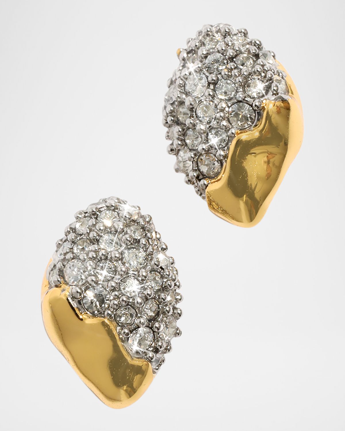 Alexis Bittar Solanales Crystal Tiny Pebble Stud Earrings
