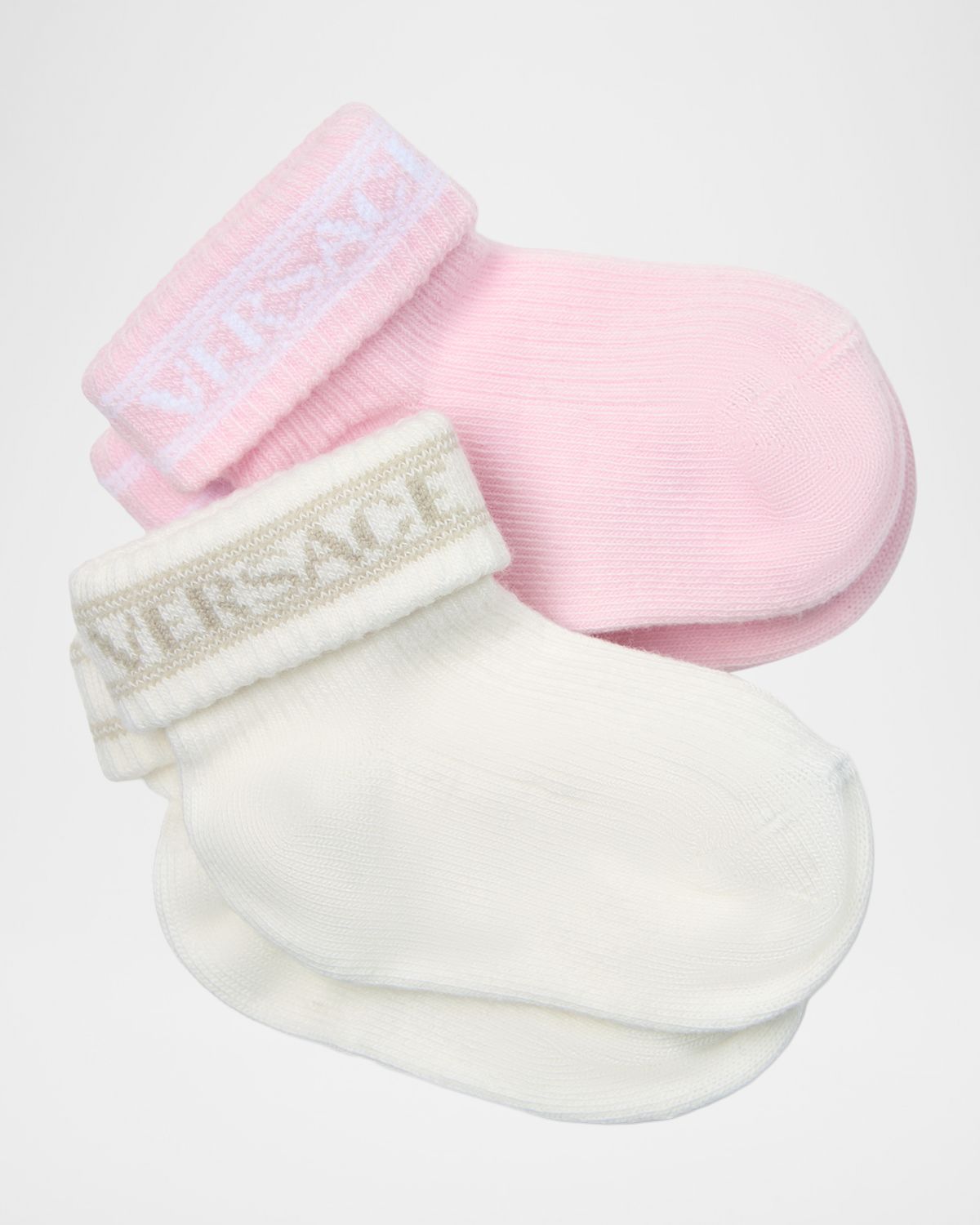 Versace Girl 's 2-Pack Ribbed Cotton-Blend Socks | Thumbnail 2