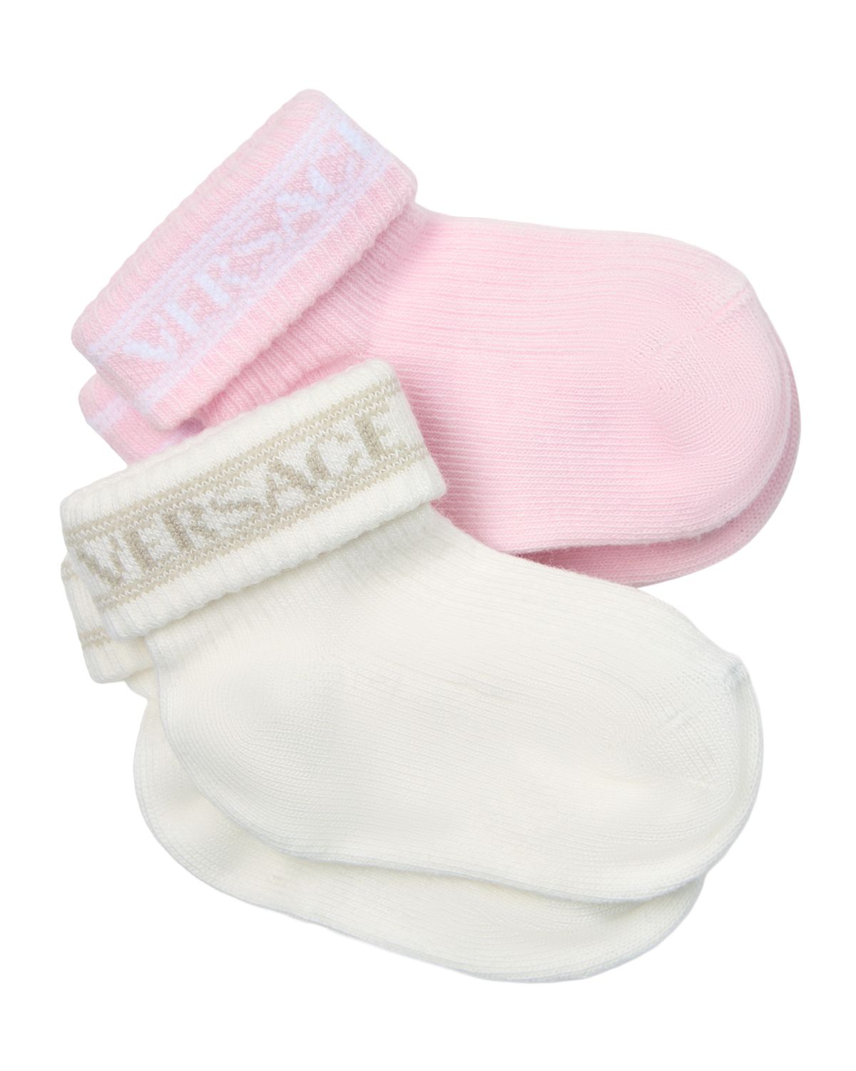 Versace Girl 's 2-Pack Ribbed Cotton-Blend Socks | Thumbnail 4