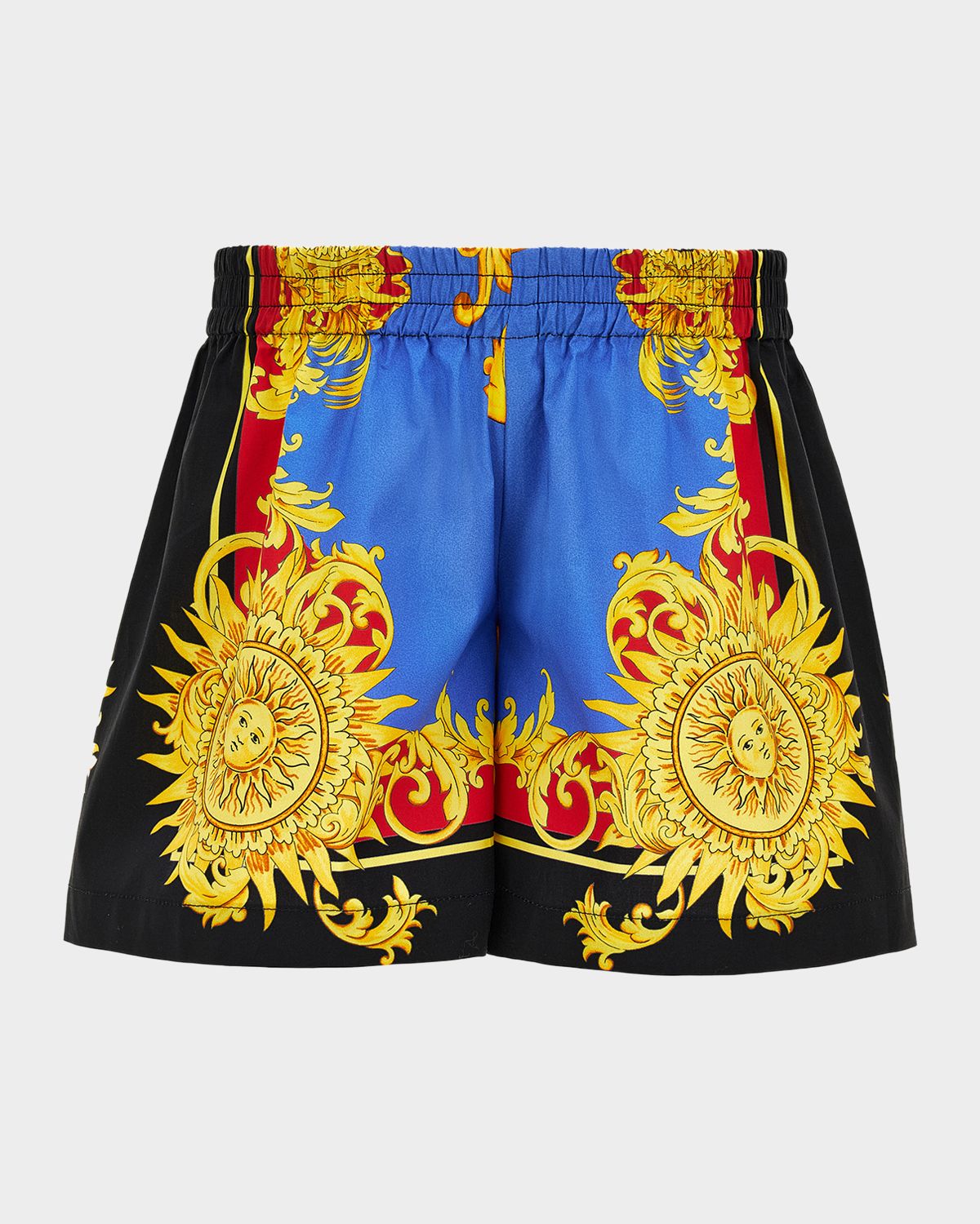 Versace Boy 's The Sun Printed Cotton Shorts, Size 12M-3