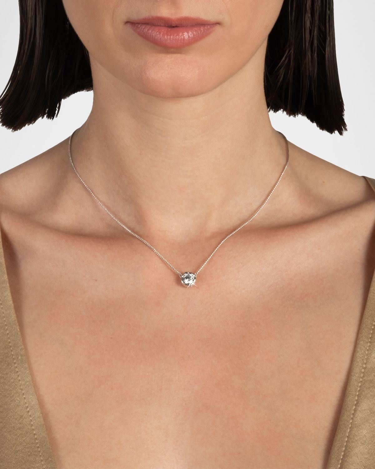 Alexis Bittar Asterales Silver Solitaire Necklace