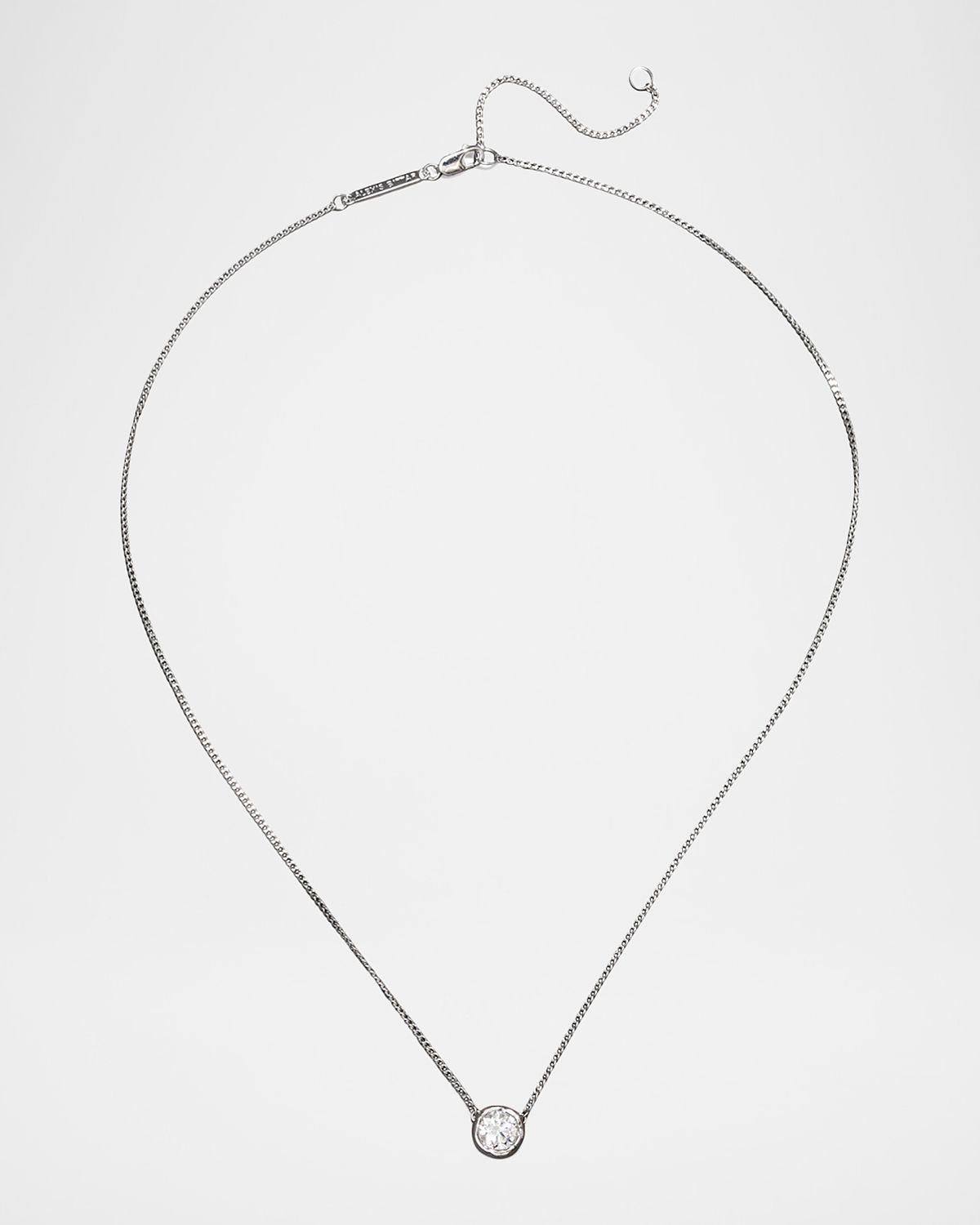 Alexis Bittar Asterales Silver Solitaire Necklace