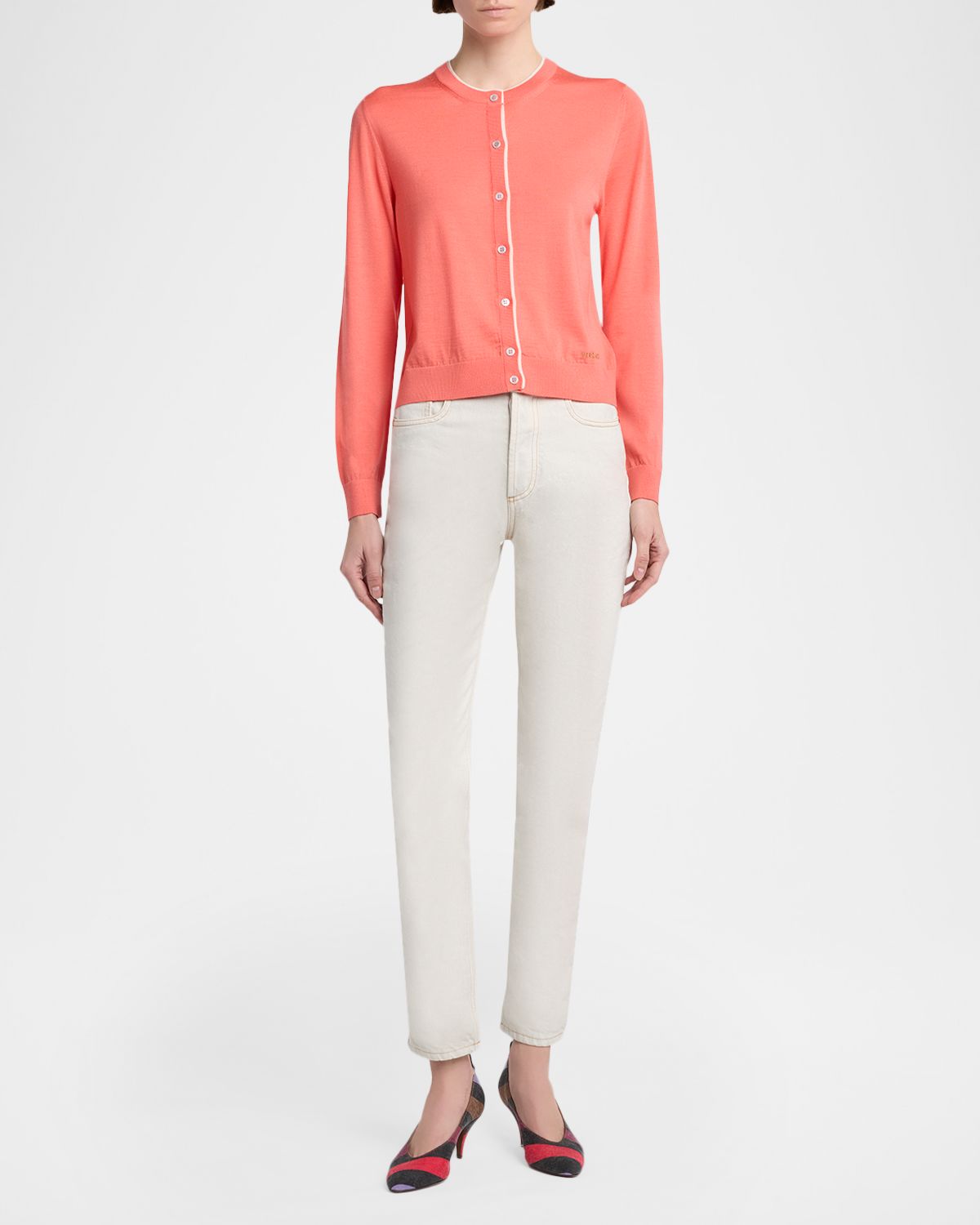 Versace Fine Wool Cardigan | Thumbnail 6 Versace Fine Wool Cardigan | Thumbnail 6