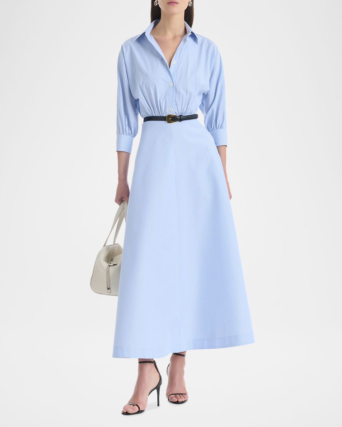 Altuzarra Eleanor Striped Cotton Poplin 3/4-Sleeve Midi Shirtdress | Thumbnail 6 Altuzarra Eleanor Striped Cotton Poplin 3/4-Sleeve Midi Shirtdress | Thumbnail 6
