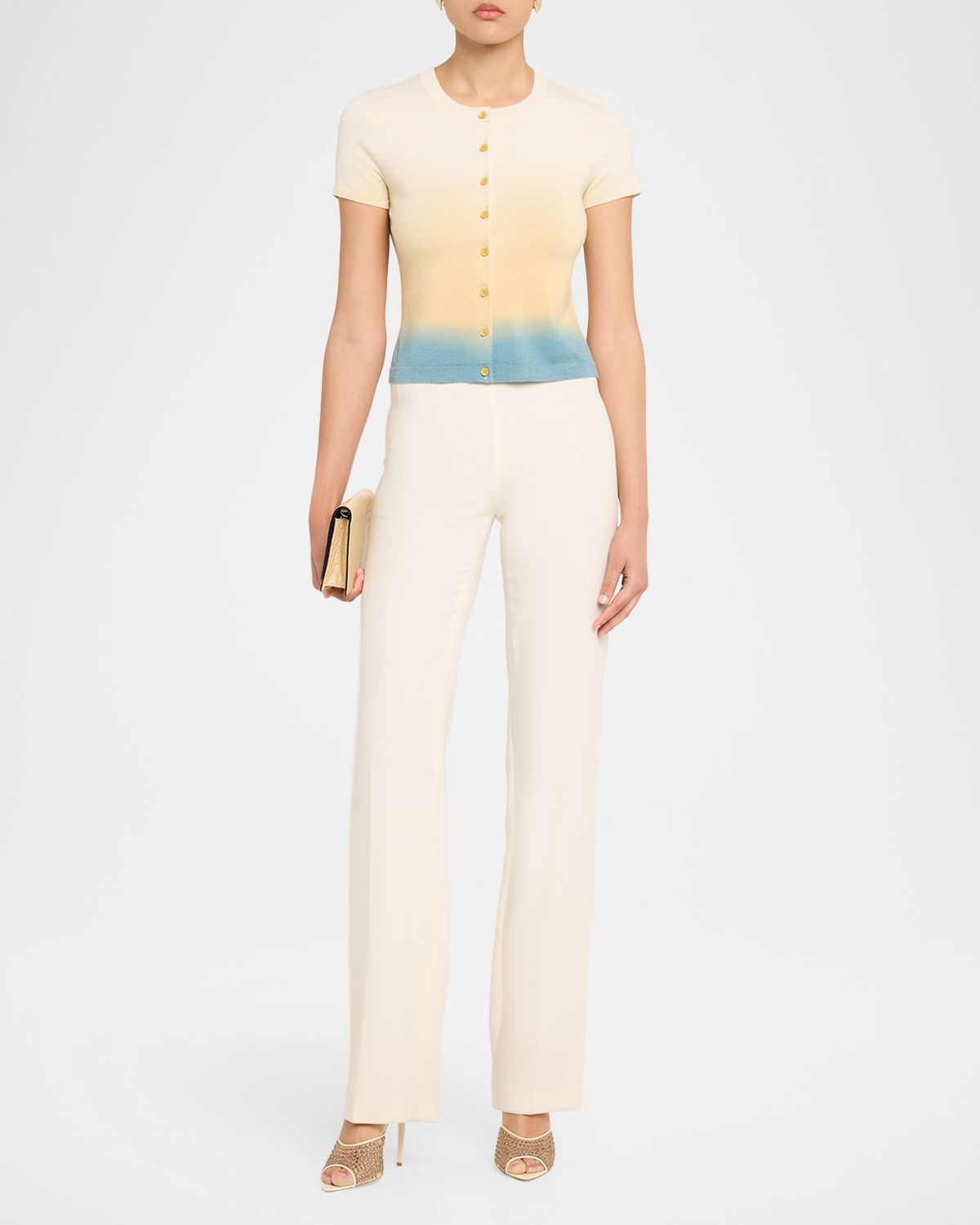 3.1 Phillip Lim Short-Sleeve Ombré Cardigan | Thumbnail 5