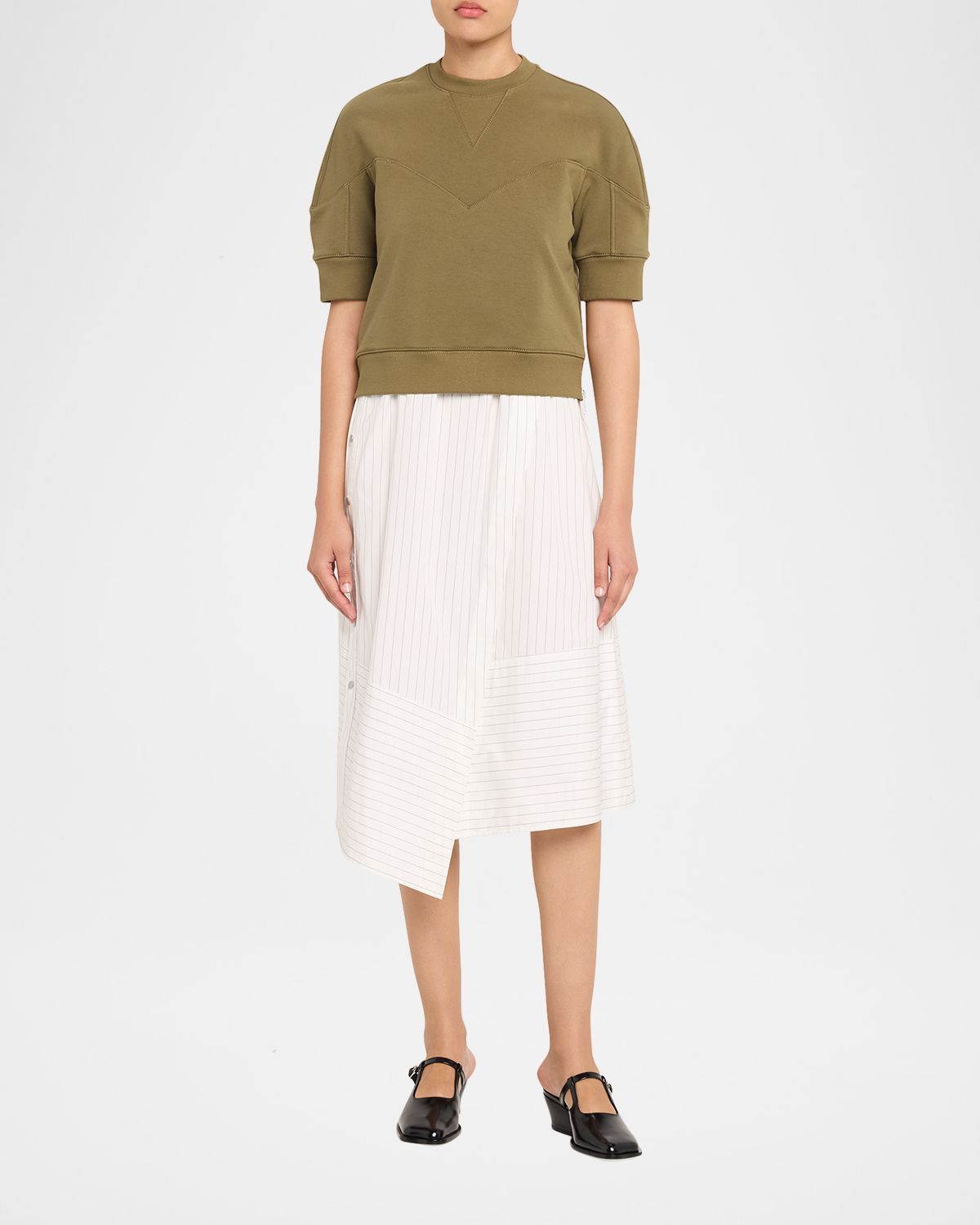 3.1 Phillip Lim French-Terry Combo Dress | Thumbnail 5
