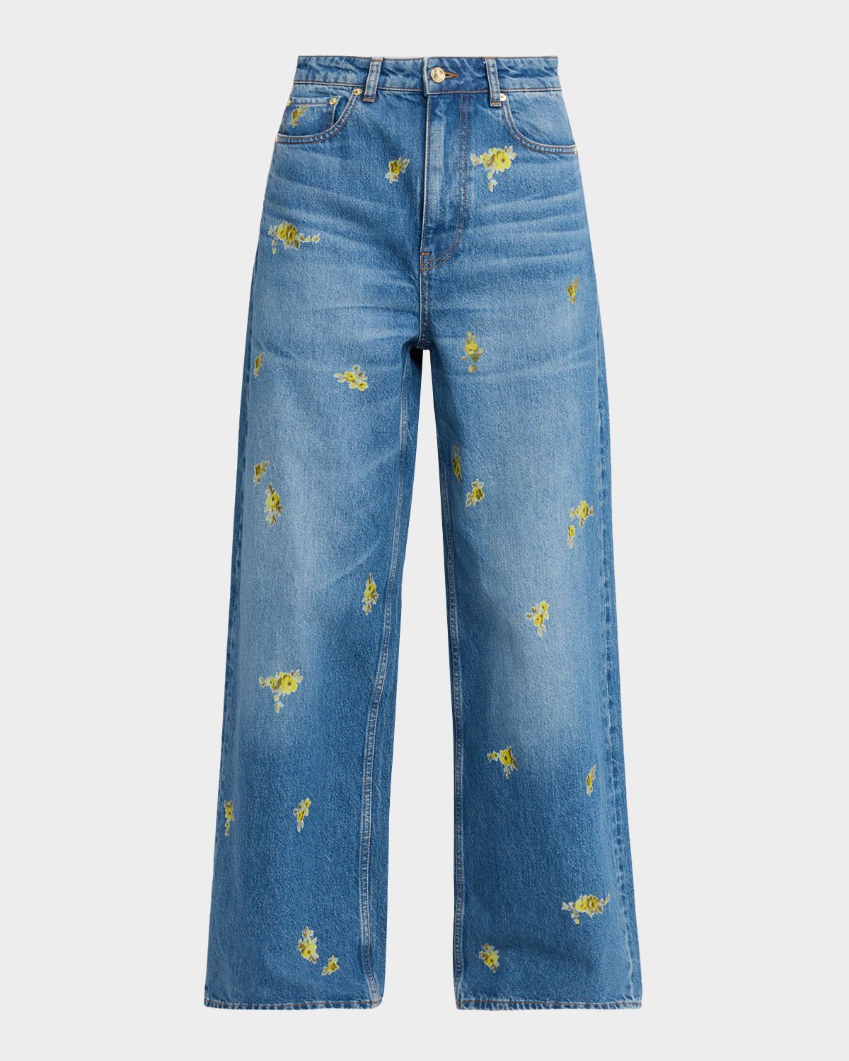 Ganni Lari Floral Baggy Jeans