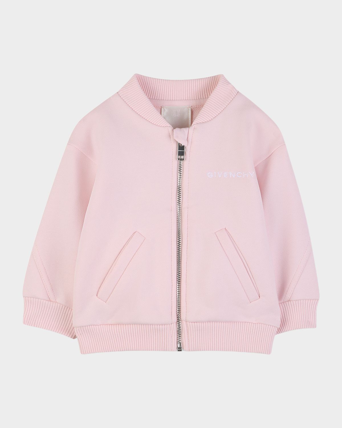 Givenchy Kid 's Logo Baseball-Collar Jacket, Size 12M-18M