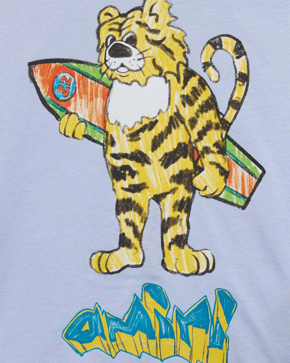 Amiri Kid 's Tiger Short-Sleeve Cotton T-Shirt, Size -12 | Thumbnail 3 Amiri Kid 's Tiger Short-Sleeve Cotton T-Shirt, Size -12 | Thumbnail 3