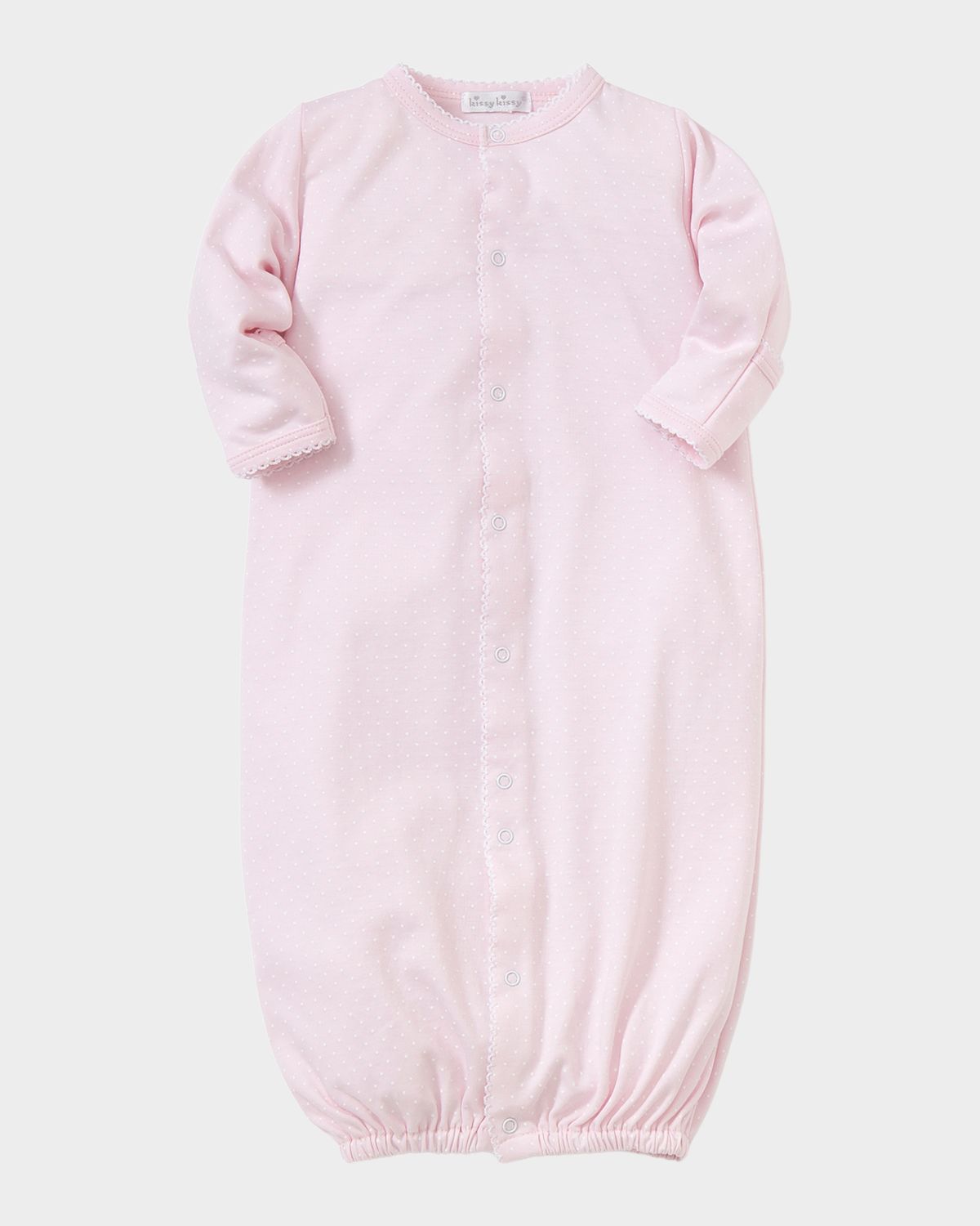 Kissy Kissy Boy 's Dot-Printed Convertible Gown, Size Preemie-S