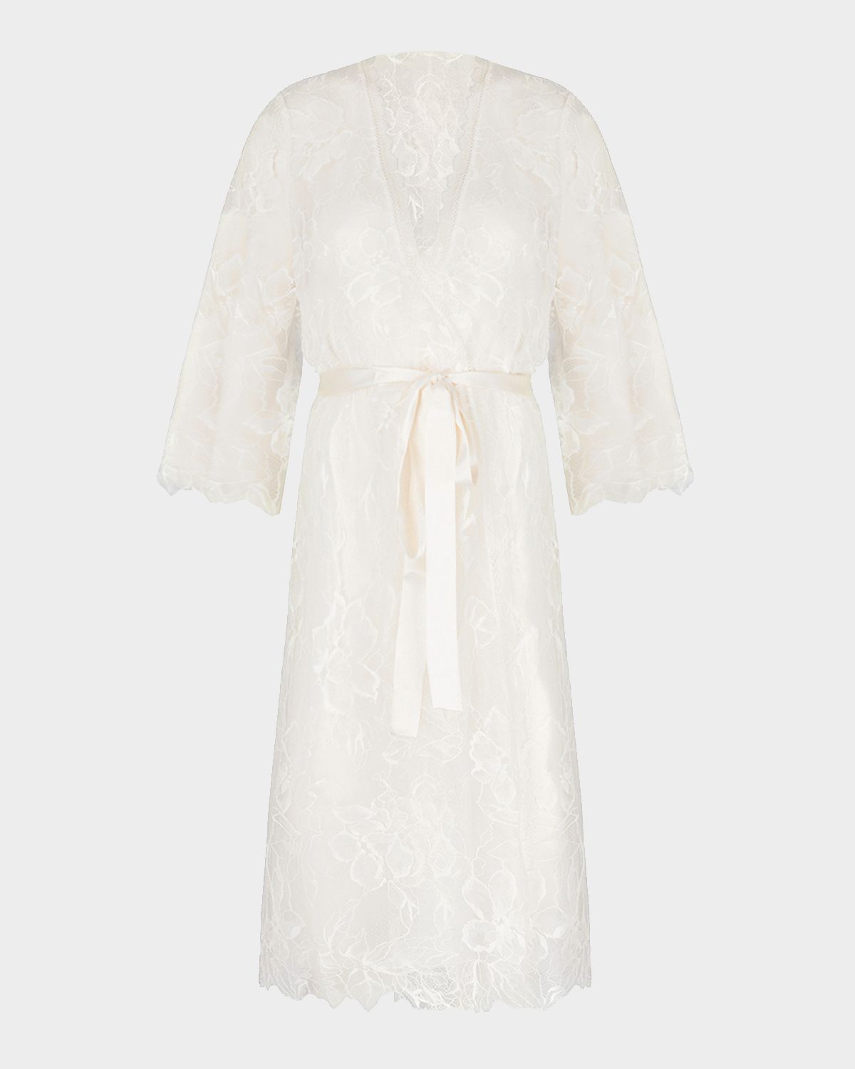 Lise Charmel Scalloped Floral Lace Robe