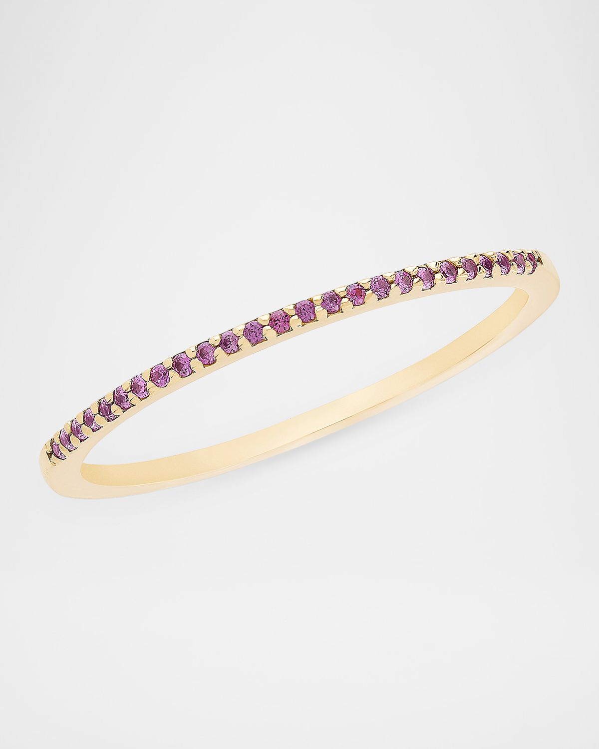 LANA Thin Pink Sapphire Stack Ring, Size 6