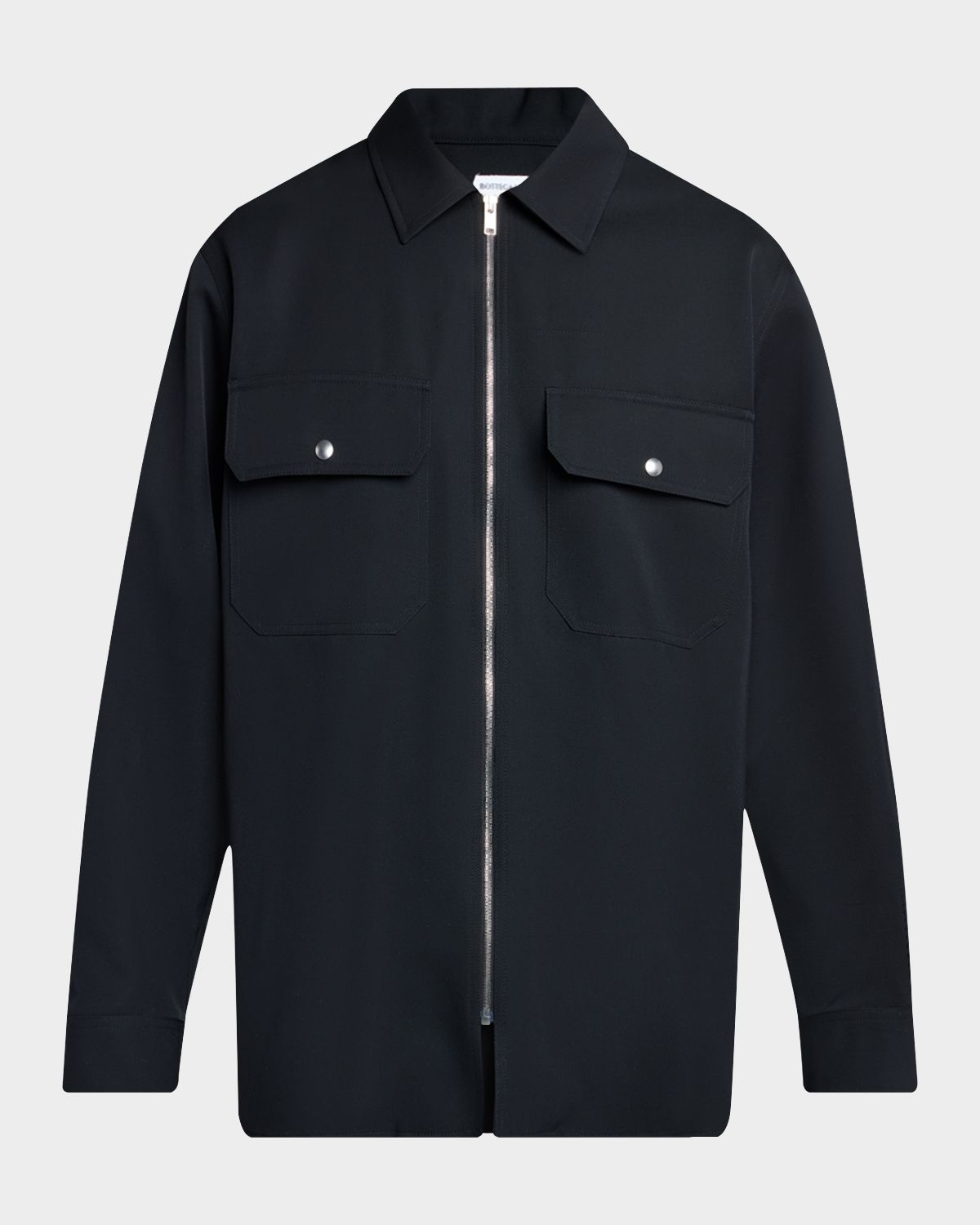 Bottega Veneta Men 's Oversized Wool Flap-Pocket Shirt Jacket