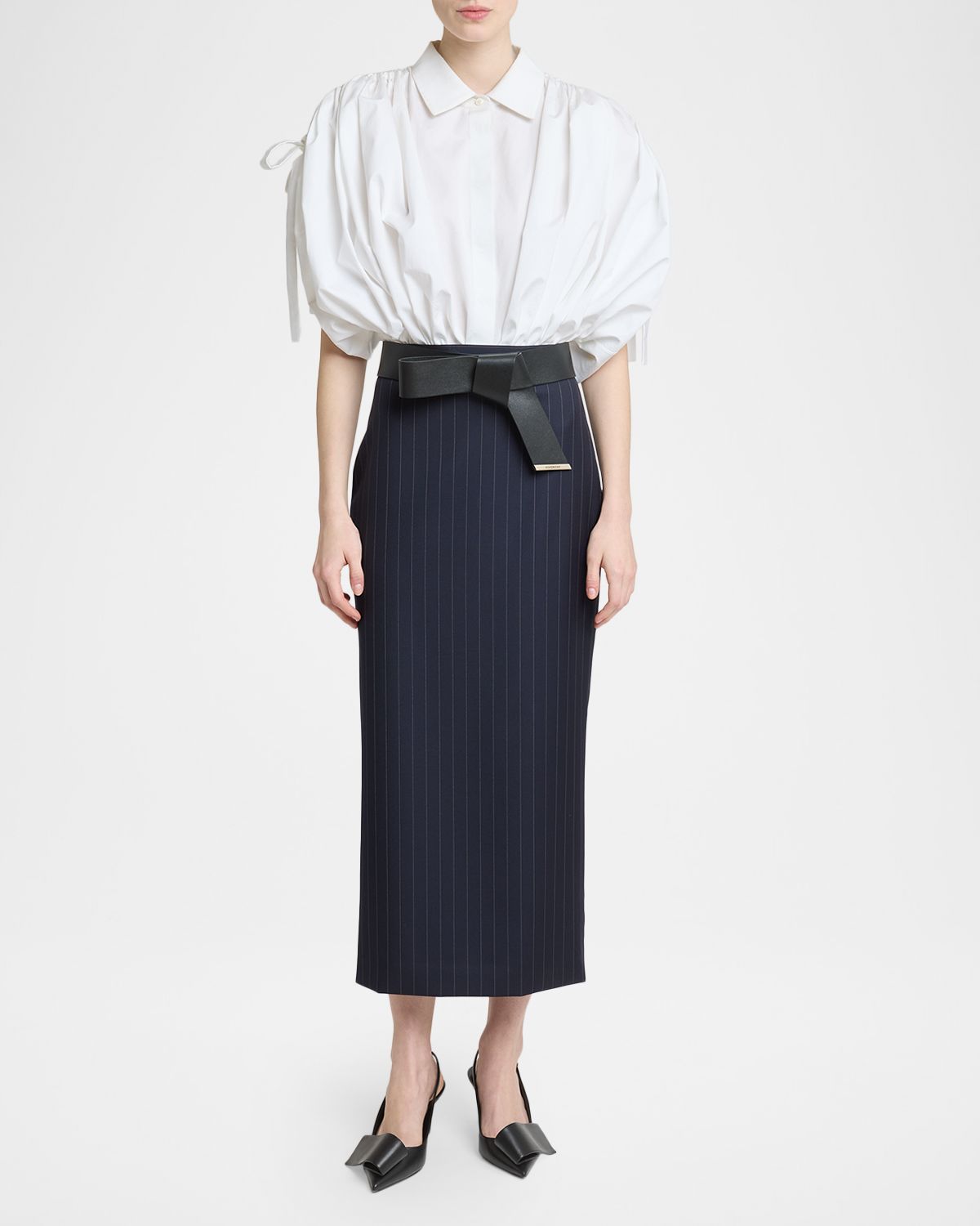 Givenchy Pinstripe Wool Pencil Midi Skirt | Thumbnail 5 Givenchy Pinstripe Wool Pencil Midi Skirt | Thumbnail 5