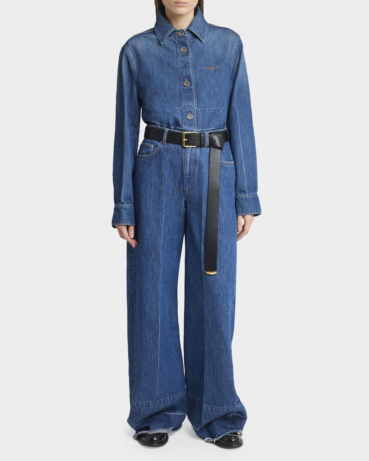 Givenchy Cropped Raw-Edge Cotton Denim Jacket | Thumbnail 5