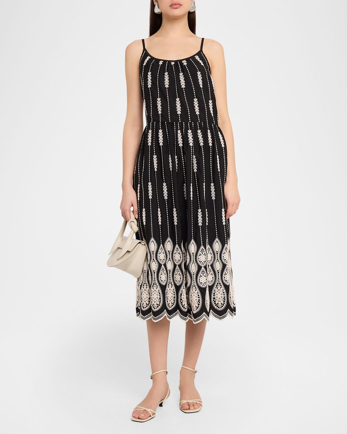 Ramy Brook Sandra Embroidered Midi Dress