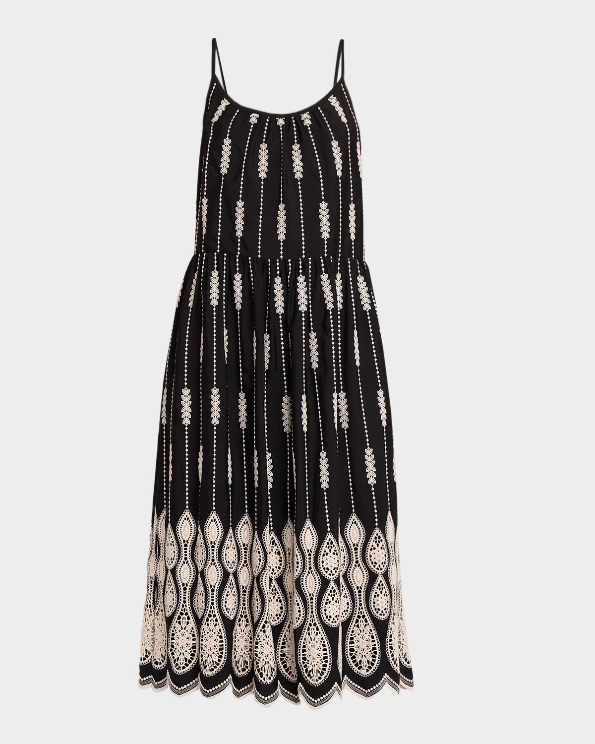 Ramy Brook Sandra Embroidered Midi Dress