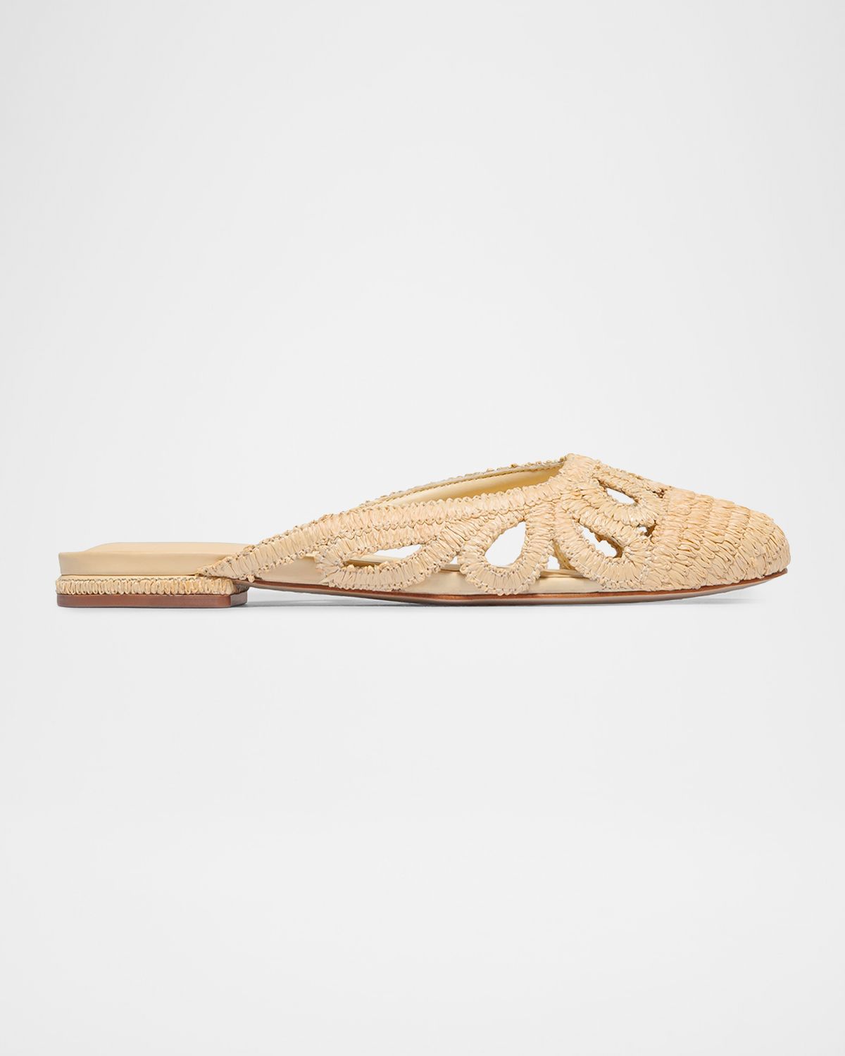 Bernardo Raffia Slipper Mules