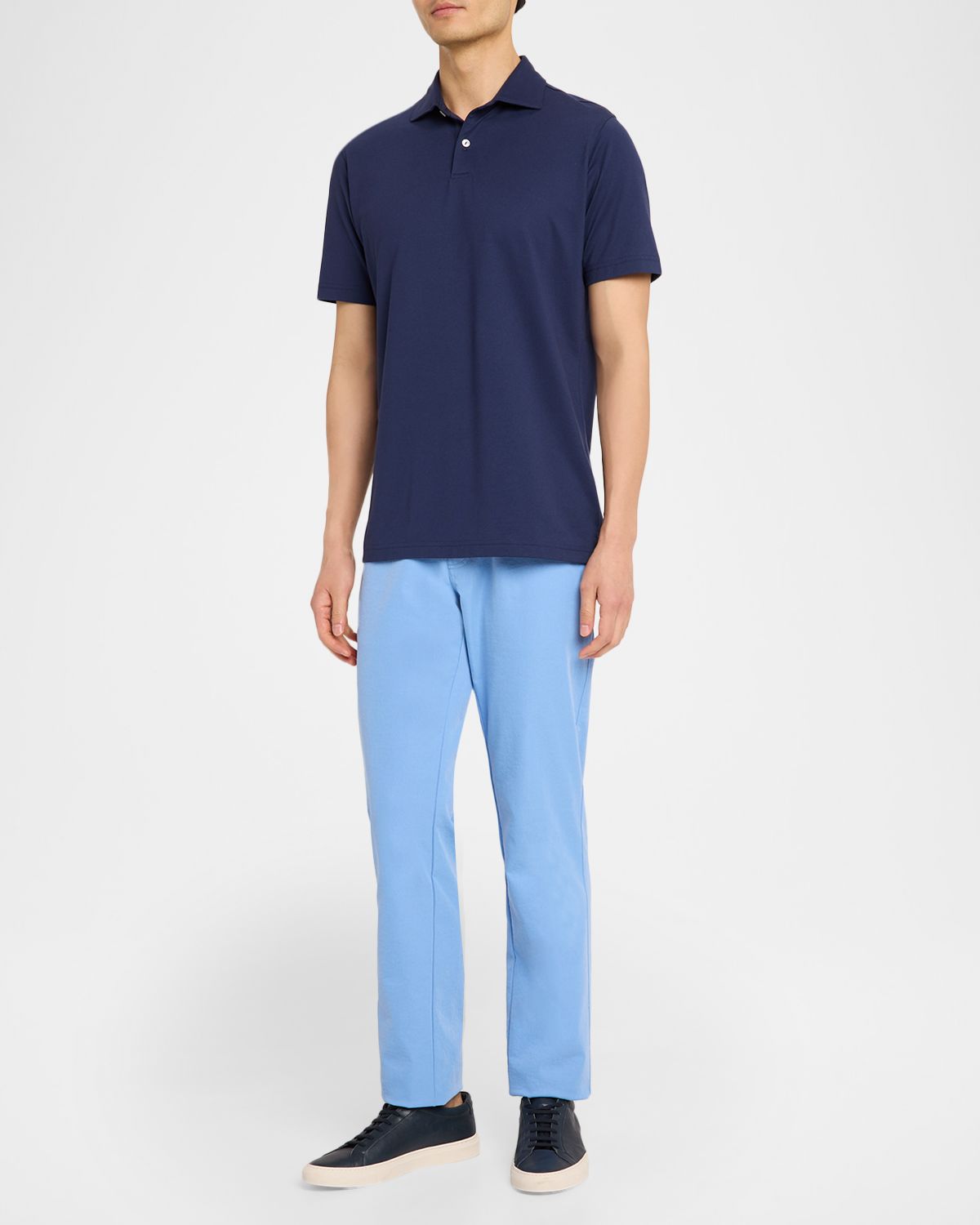 Peter Millar Men 's Crown Crafted Albatross Cotton-Blend Pique Polo Shirt