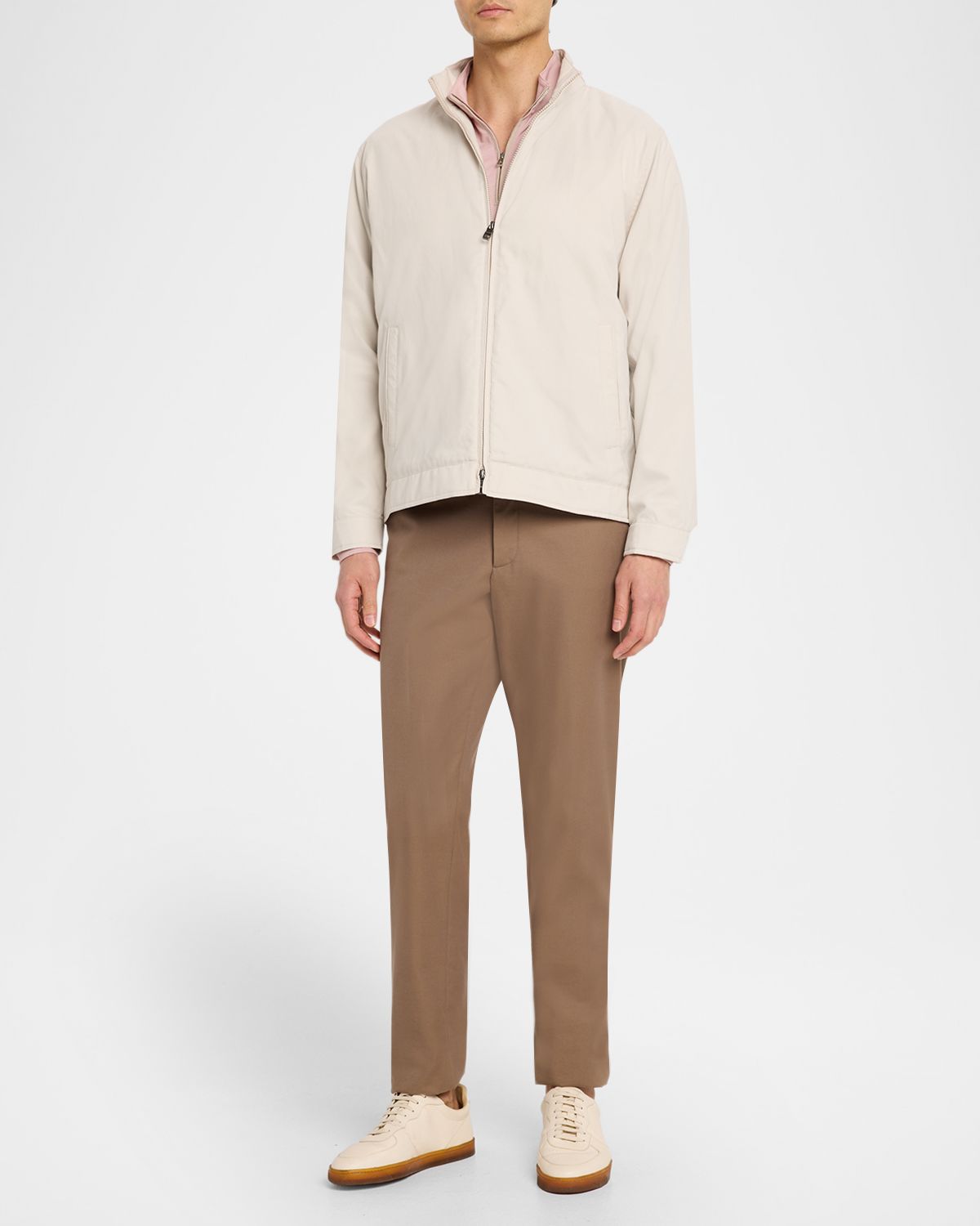 Peter Millar Men 's Crown Crafted Albatross Cotton-Blend Pique Quarter-Zip