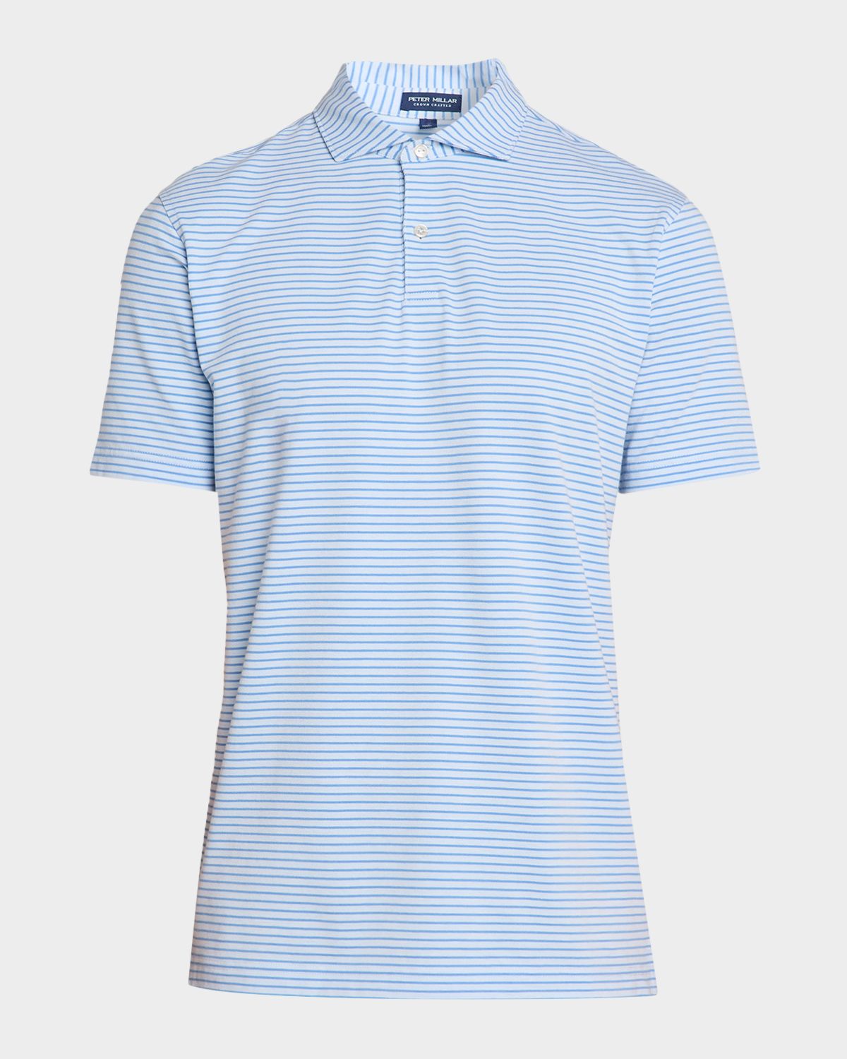 Peter Millar Men 's Crown Crafted Albatross Stripe Pique Polo Shirt
