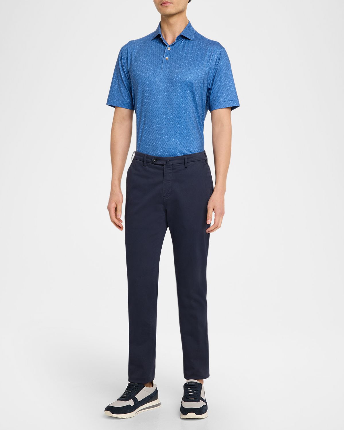 Peter Millar Men 's Negroni Performance Jersey Polo Shirt