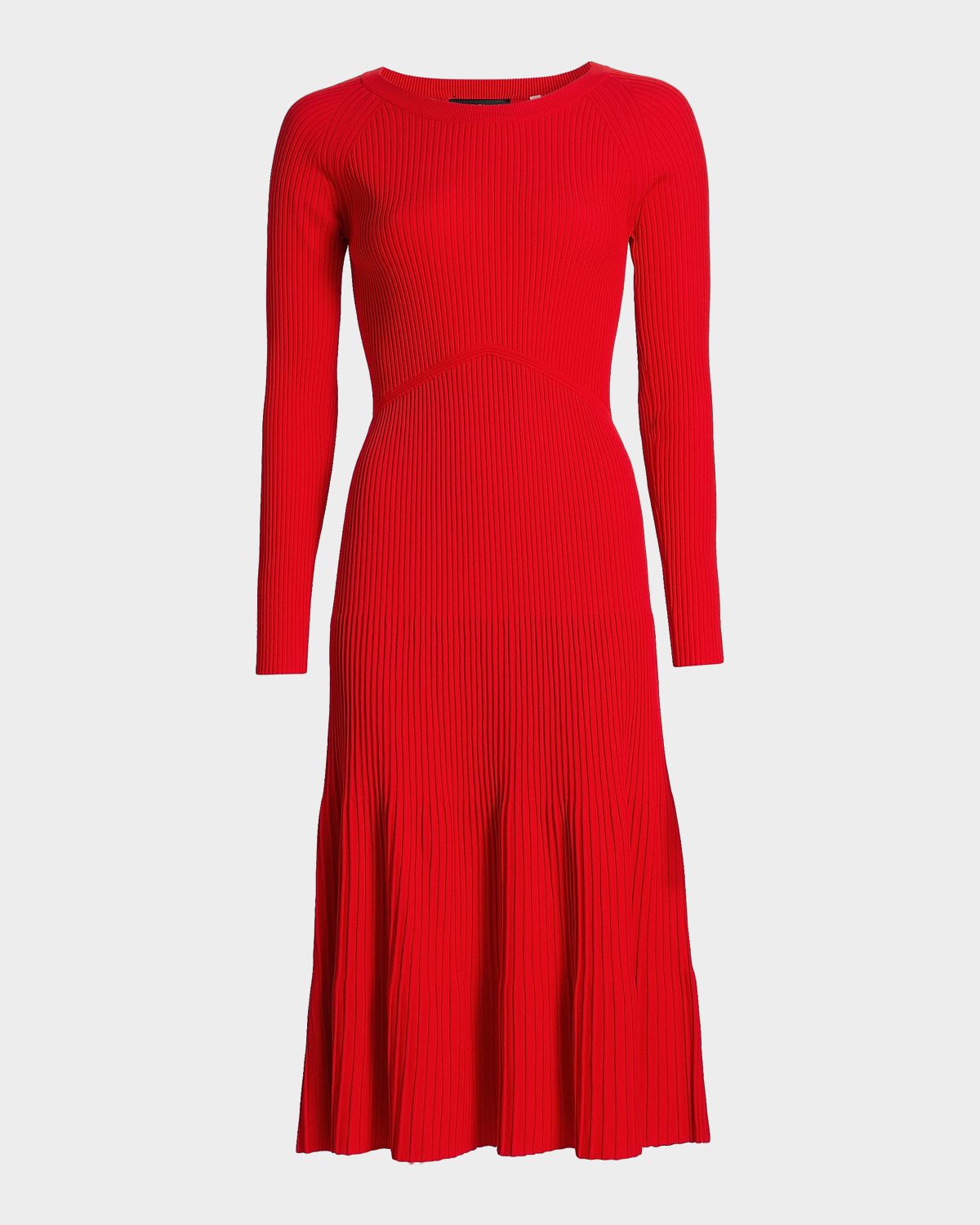 Elie Tahari The Delaney Tiered Rib Knit Midi Dress | Thumbnail 7