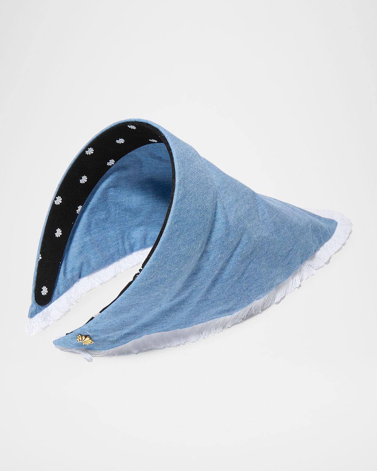 Lele Sadoughi Jackie Chambray Handkerchief Headband