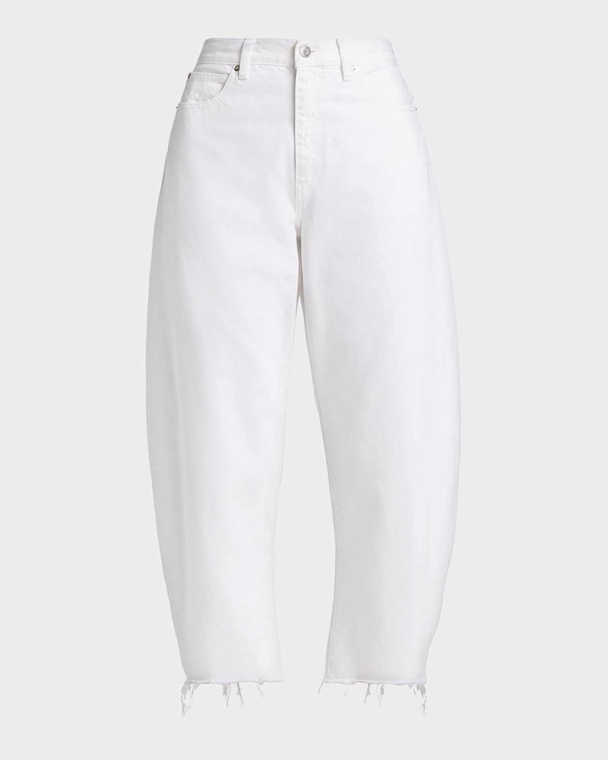 FRAME The Bubble High-Rise Barrel Crop Jeans | Thumbnail 8 FRAME The Bubble High-Rise Barrel Crop Jeans | Thumbnail 8
