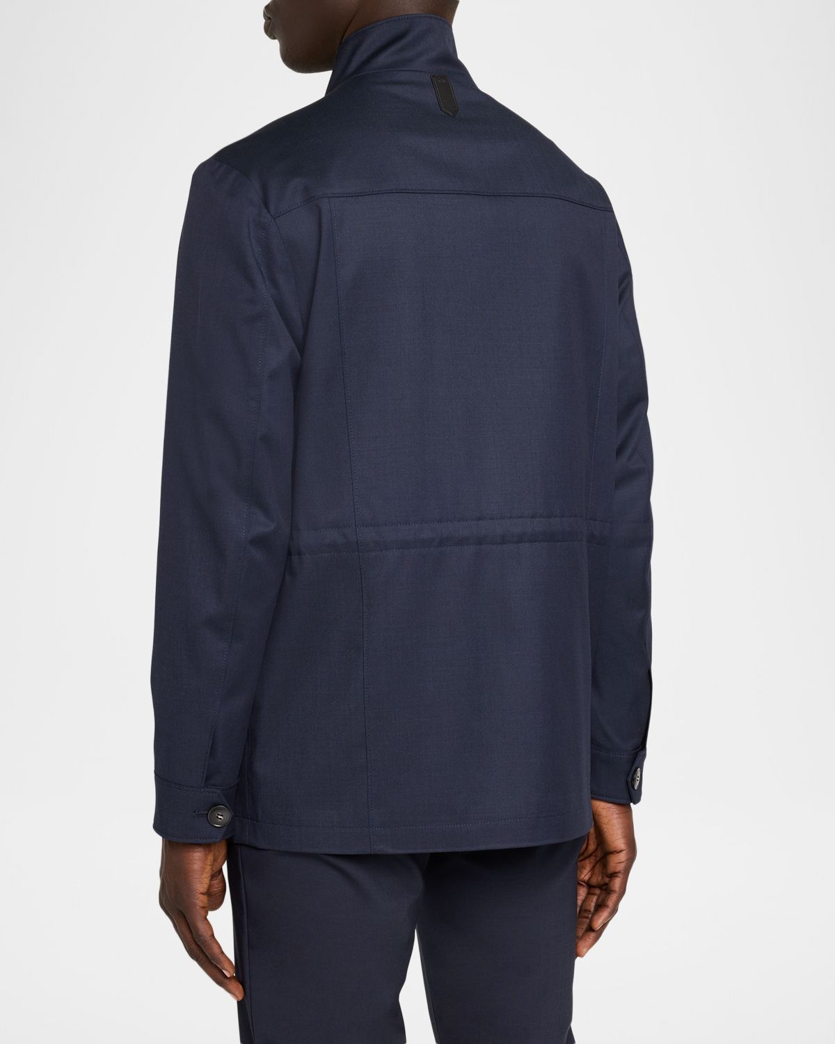 Canali Men 's Flap Pocket Full-Zip Field Jacket | Thumbnail 3 Canali Men 's Flap Pocket Full-Zip Field Jacket | Thumbnail 3