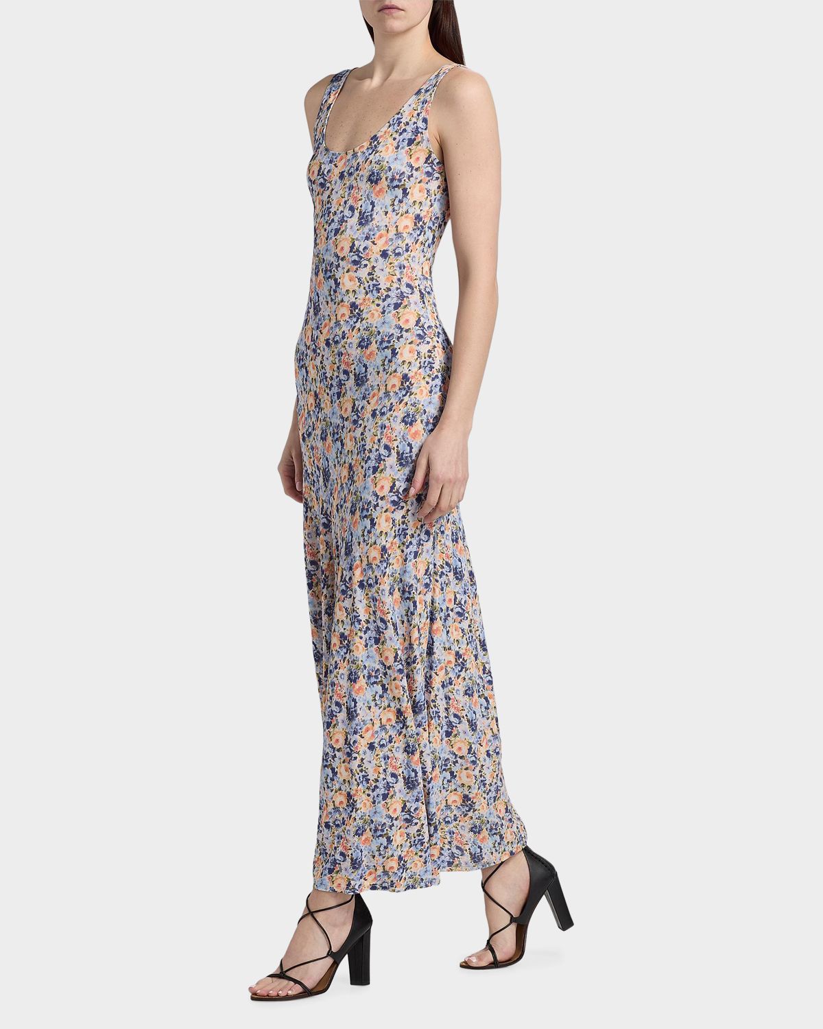 Ulla Johnson Yasna Floral Jersey Sleeveless Maxi Dress