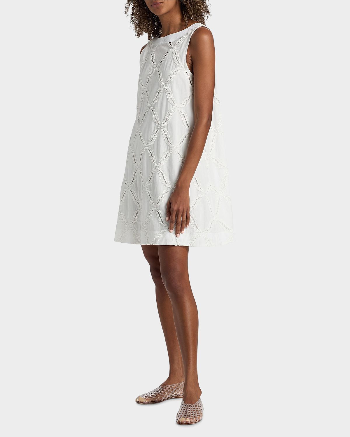 Derek Lam 10 Crosby Alina Eyelet Cotton Shift Mini Dress | Thumbnail 7 Derek Lam 10 Crosby Alina Eyelet Cotton Shift Mini Dress | Thumbnail 7