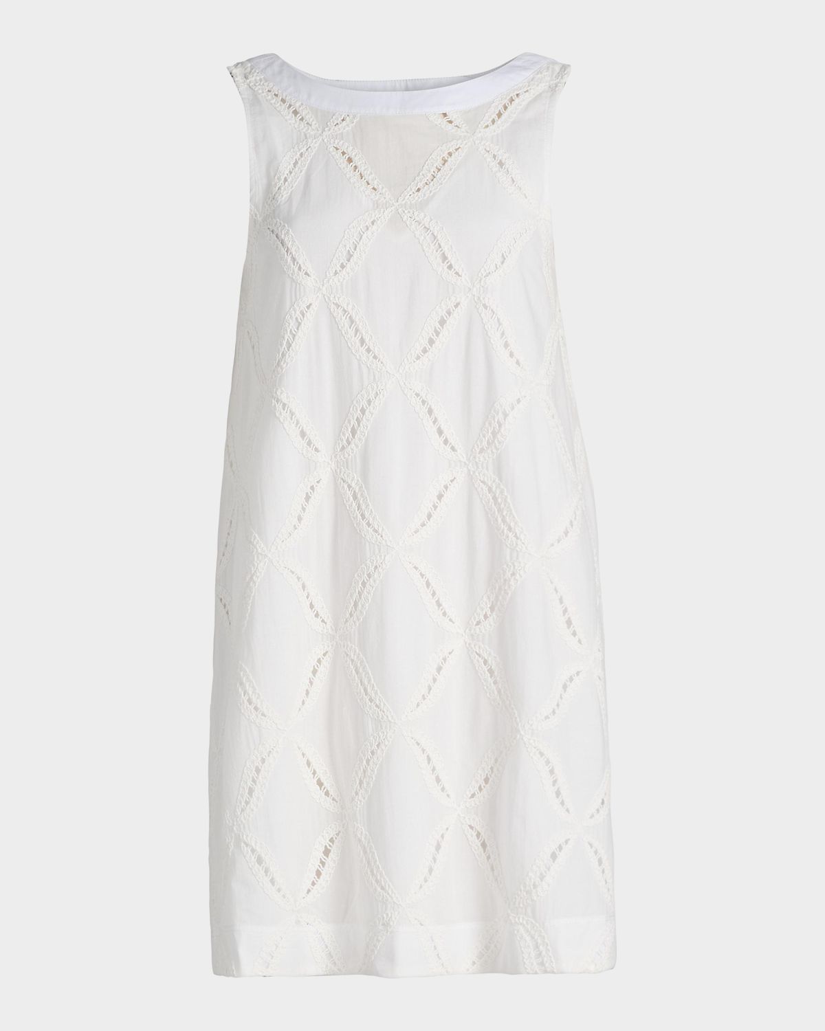 Derek Lam 10 Crosby Alina Eyelet Cotton Shift Mini Dress