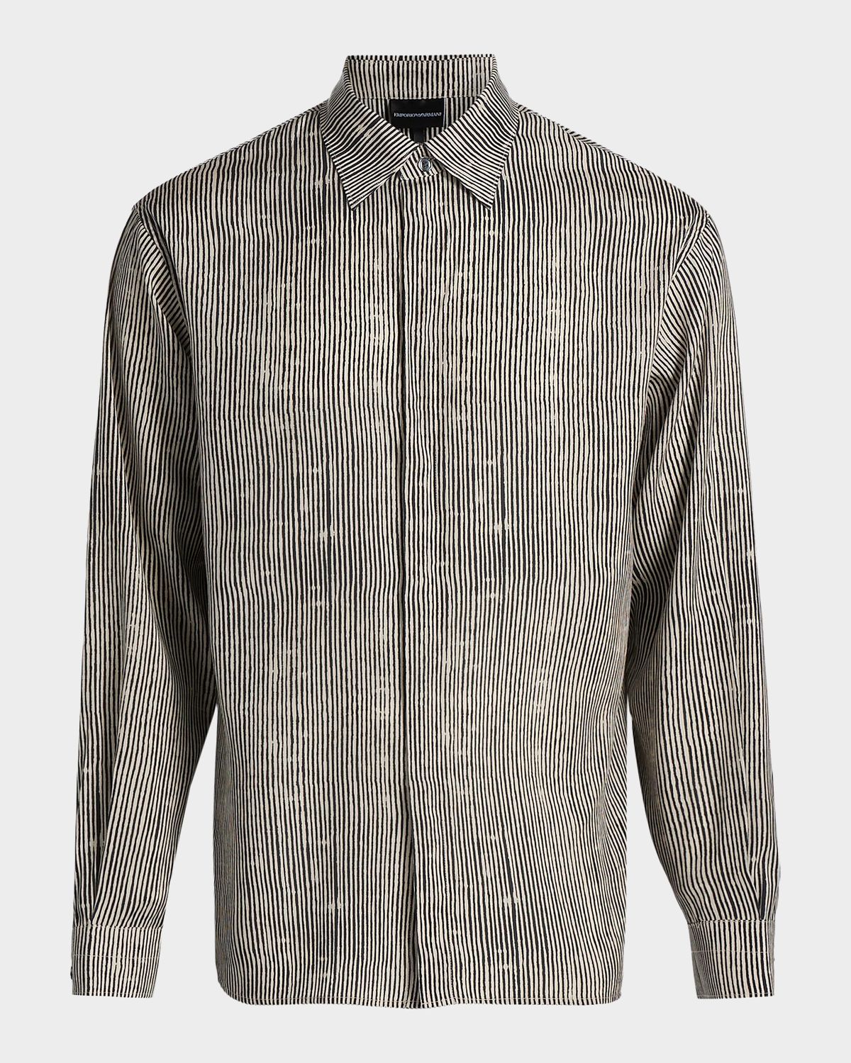 Emporio Armani Irregular Stripe Sport Shirt